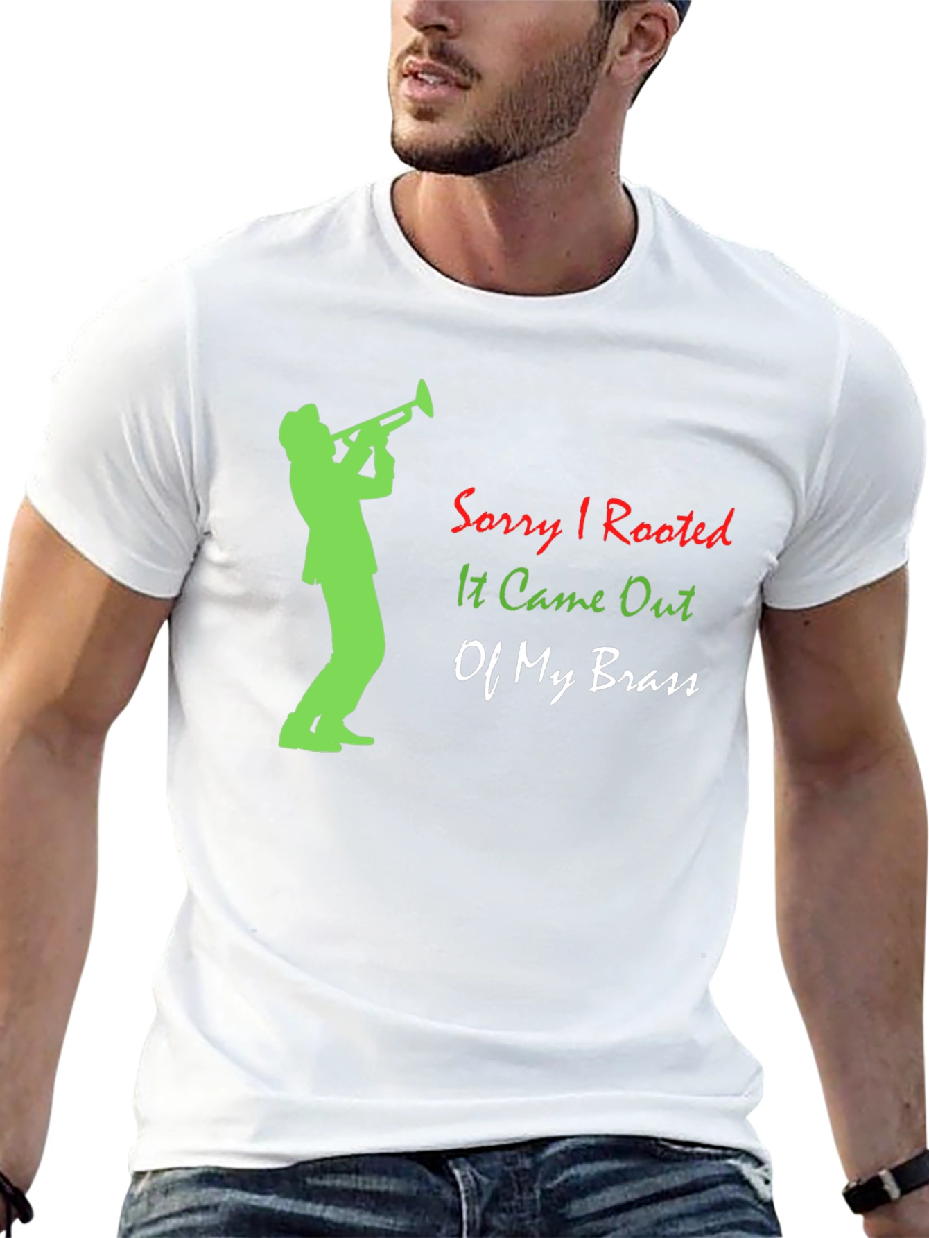 Black Sorry I Tooted T-Shirt Funny Trumpet Player Tee view 13