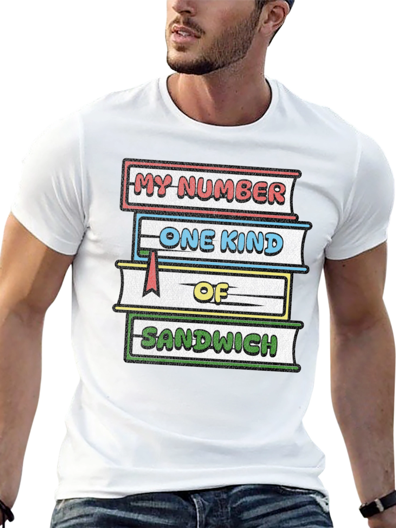 Black My Number One Kind of Sandwich T-Shirt view 13