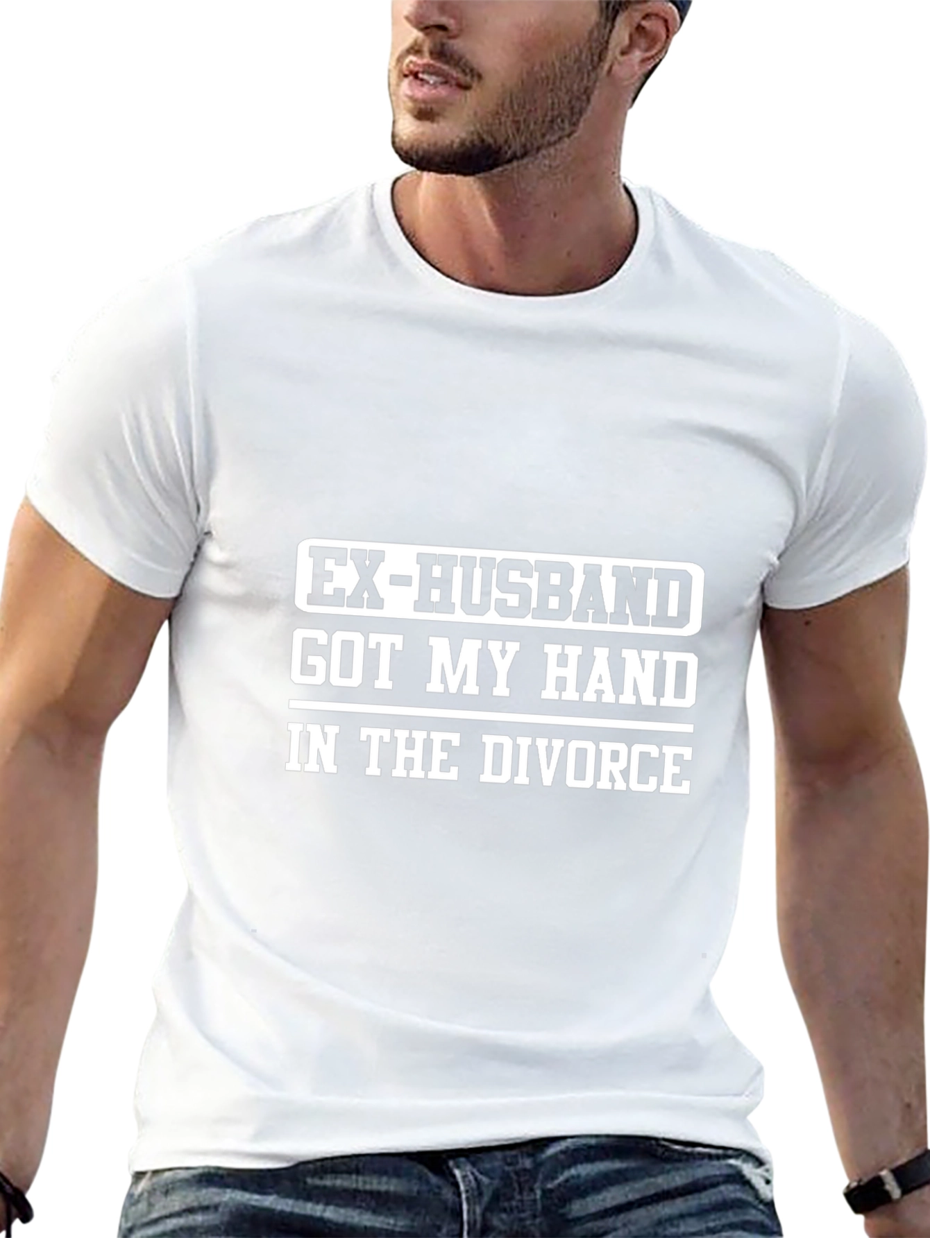 Black Funny Ex-Husband Divorce T-Shirt view 13
