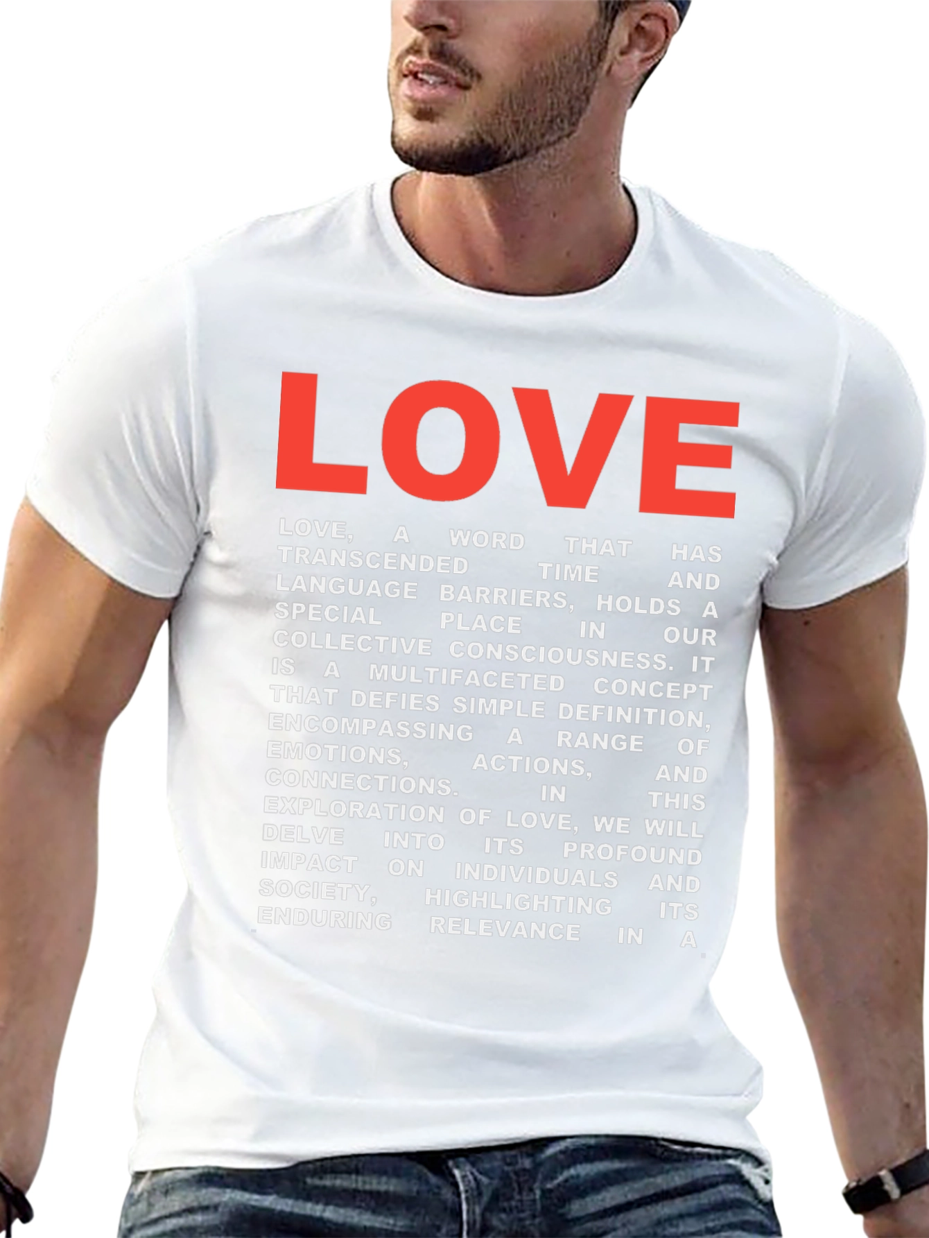Black LOVE Definition Graphic Tee - Black view 13