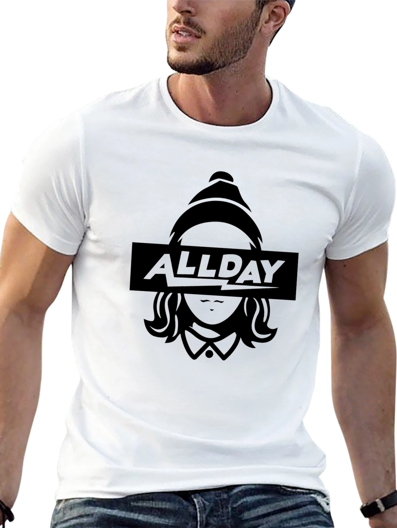 Black AllDay Graphic Print Black T-Shirt view 13
