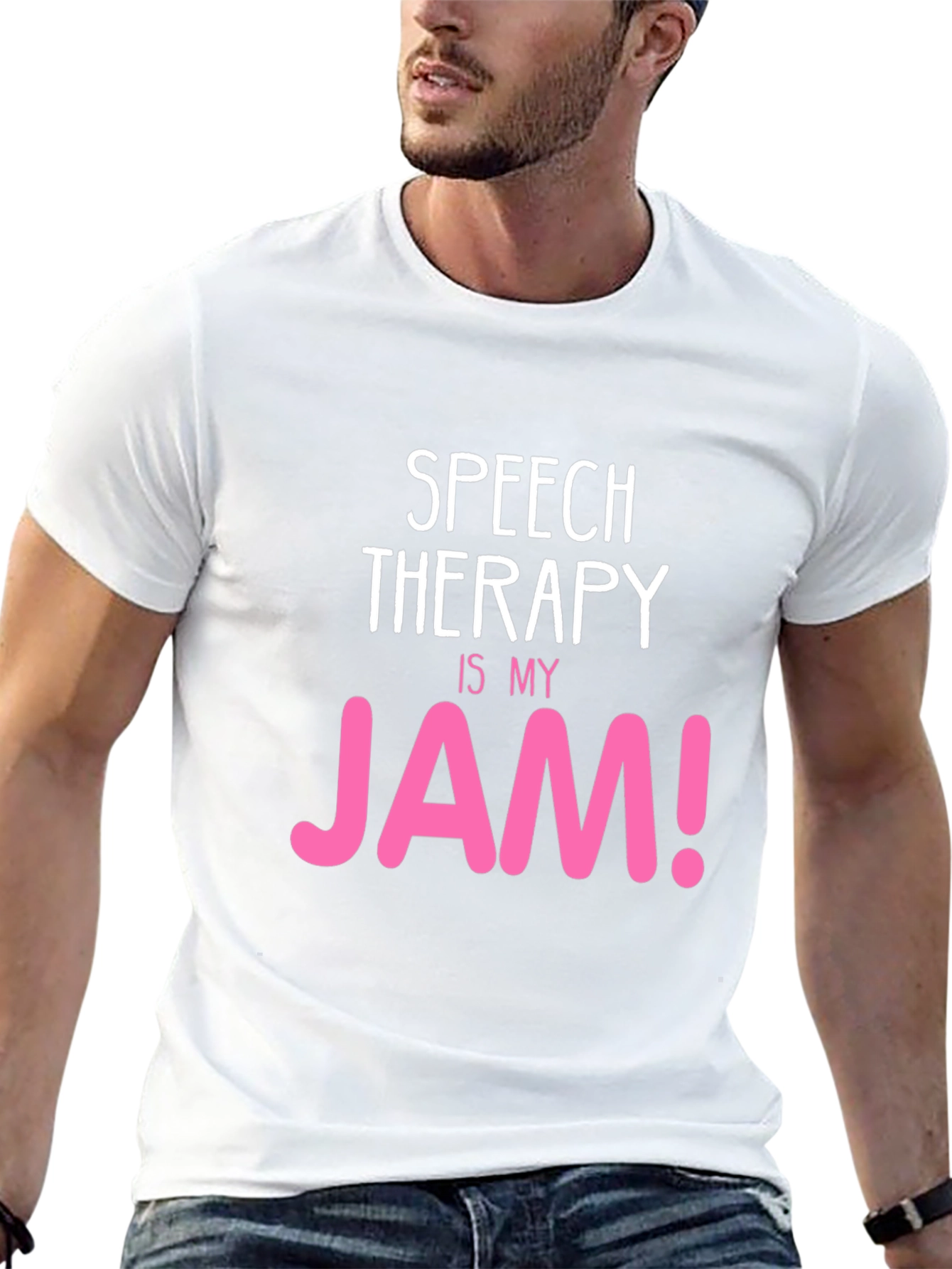 Black Speech Therapy JAM! T-Shirt view 13