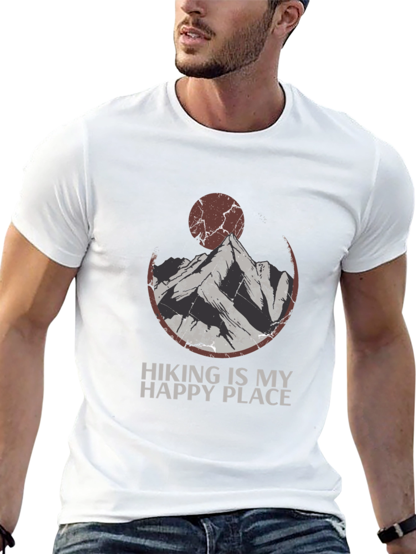 Black Hiking is My Happy Place Graphic Tee view 13