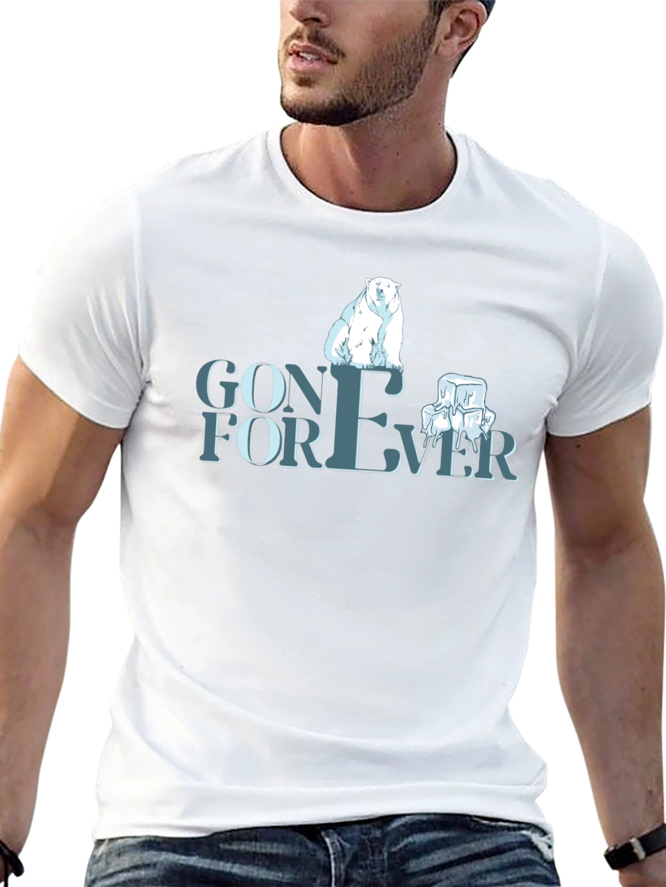 Black Gone Forever Graphic T-Shirt view 13