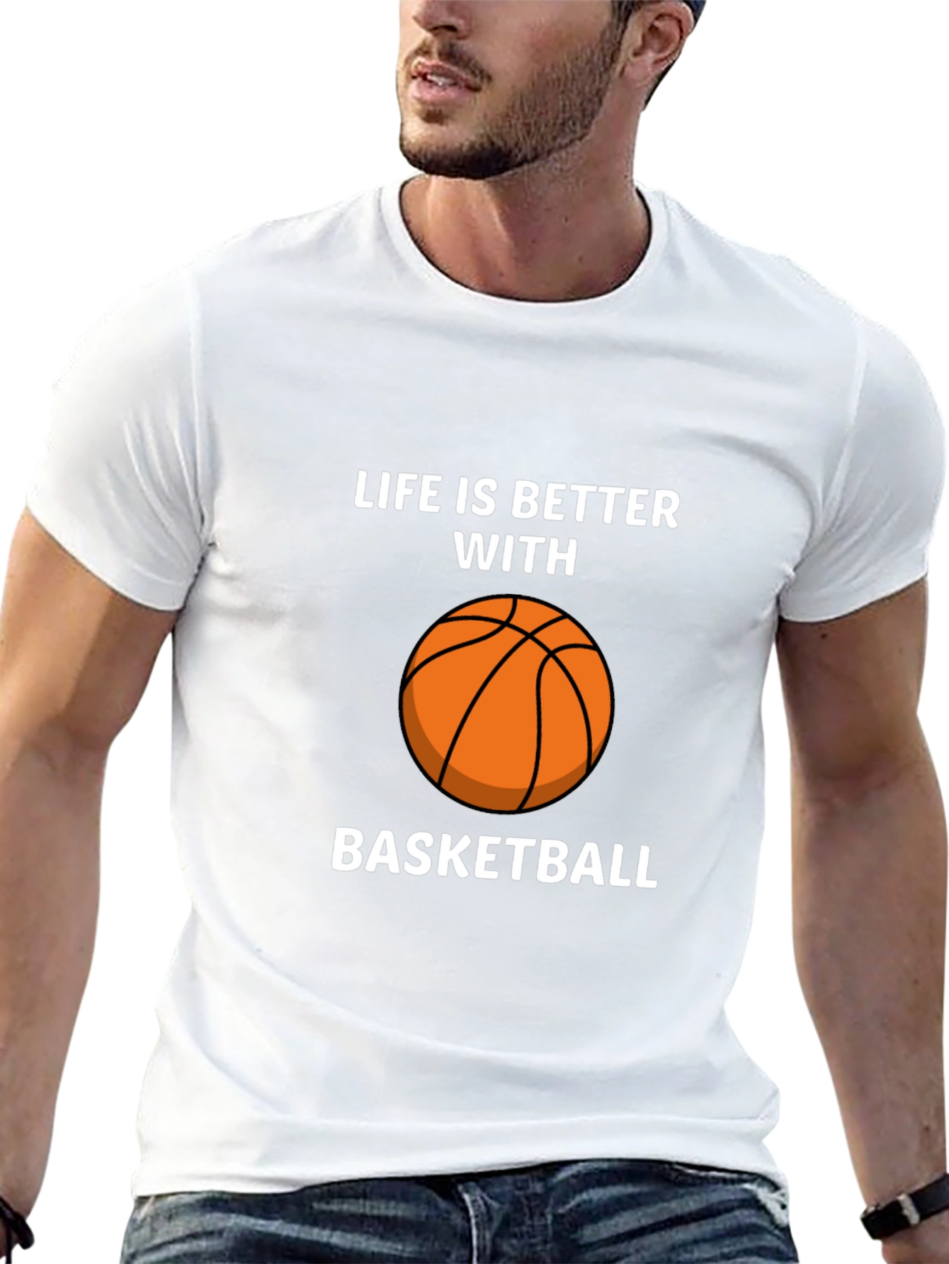 Black Life is Better With Basketball Graphic T-Shirt view 13
