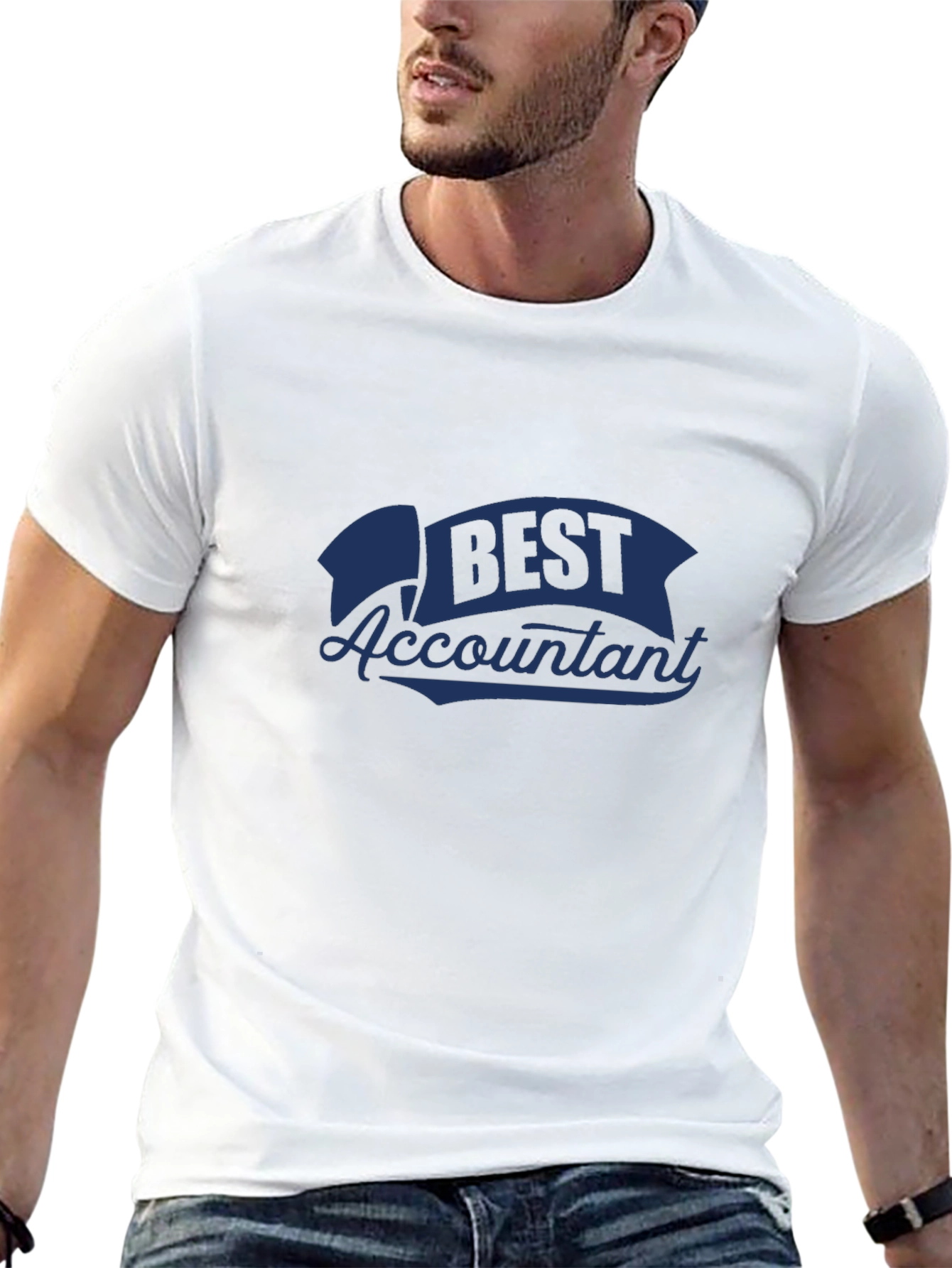 Black Best Accountant Black T-Shirt view 13