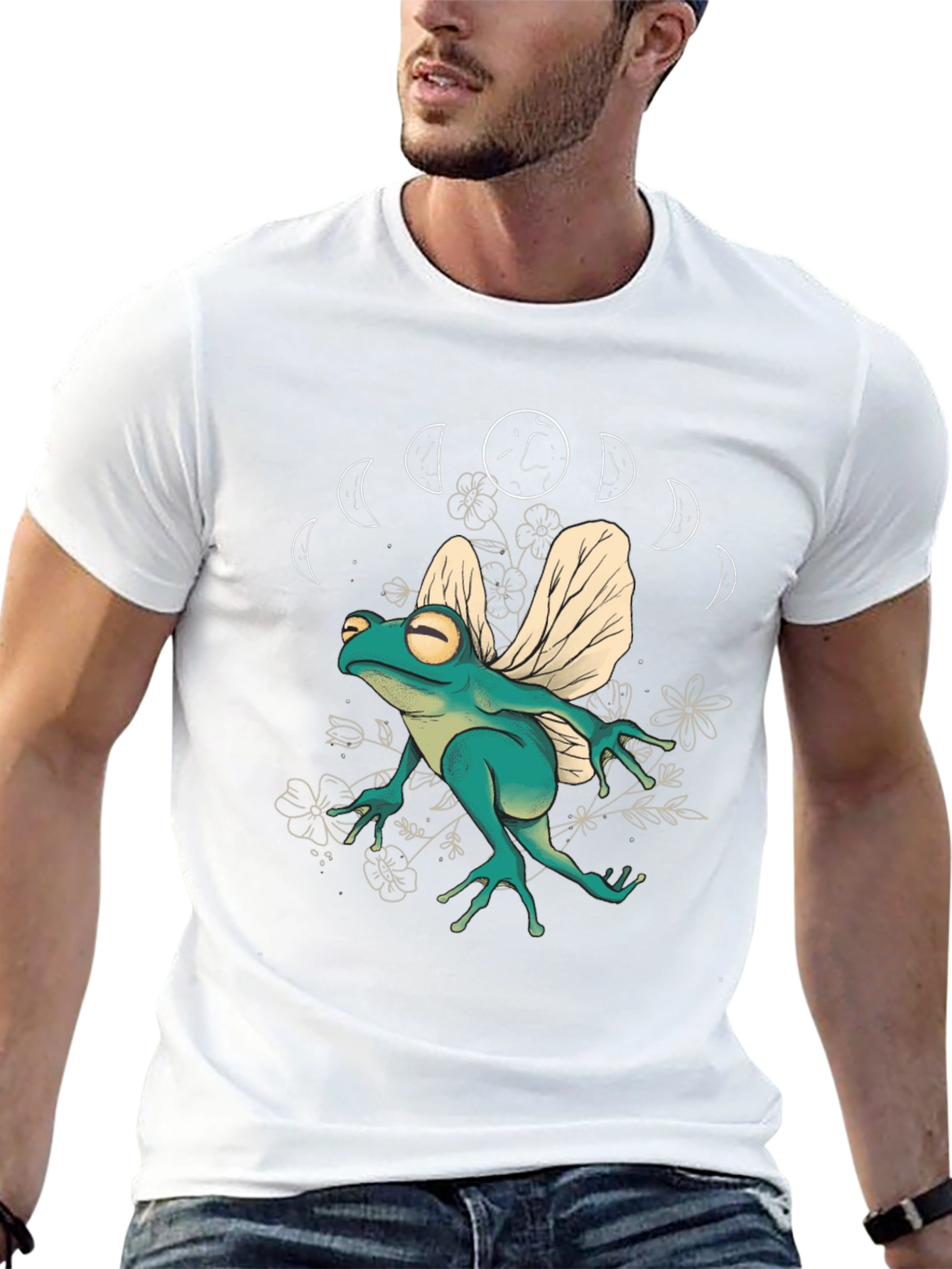 Black Frog with Wings T-Shirt view 13