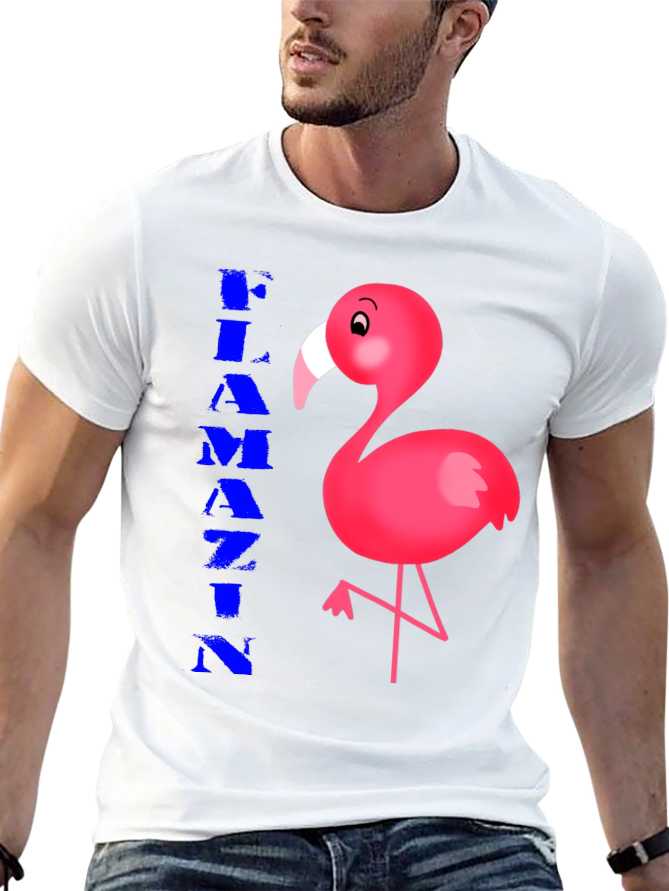 Black Flamin' Flamingo Graphic Tee - Stylish Cotton Comfort view 13