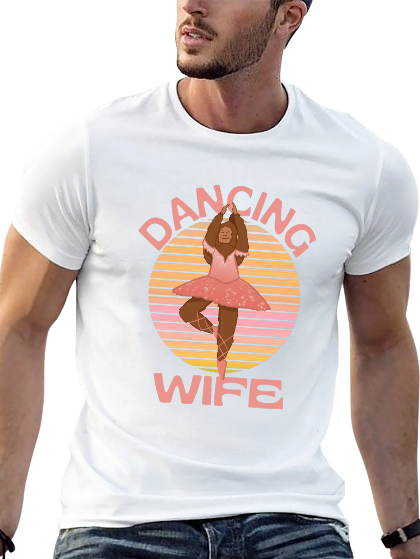 Black Dancing Wife T-Shirt - Bigfoot Ballerina Tee view 13