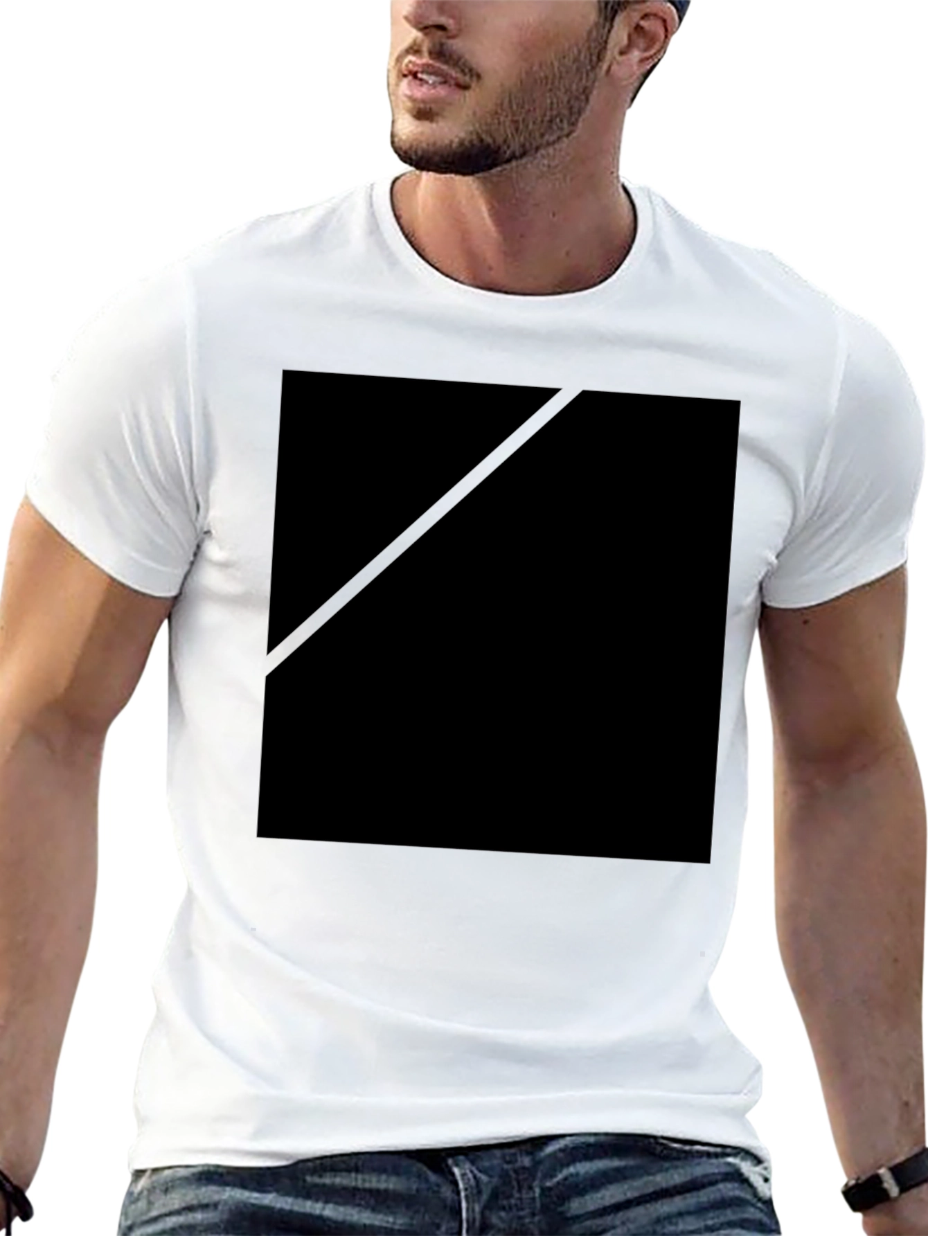 Black Black Crew Neck Casual T-Shirt view 13