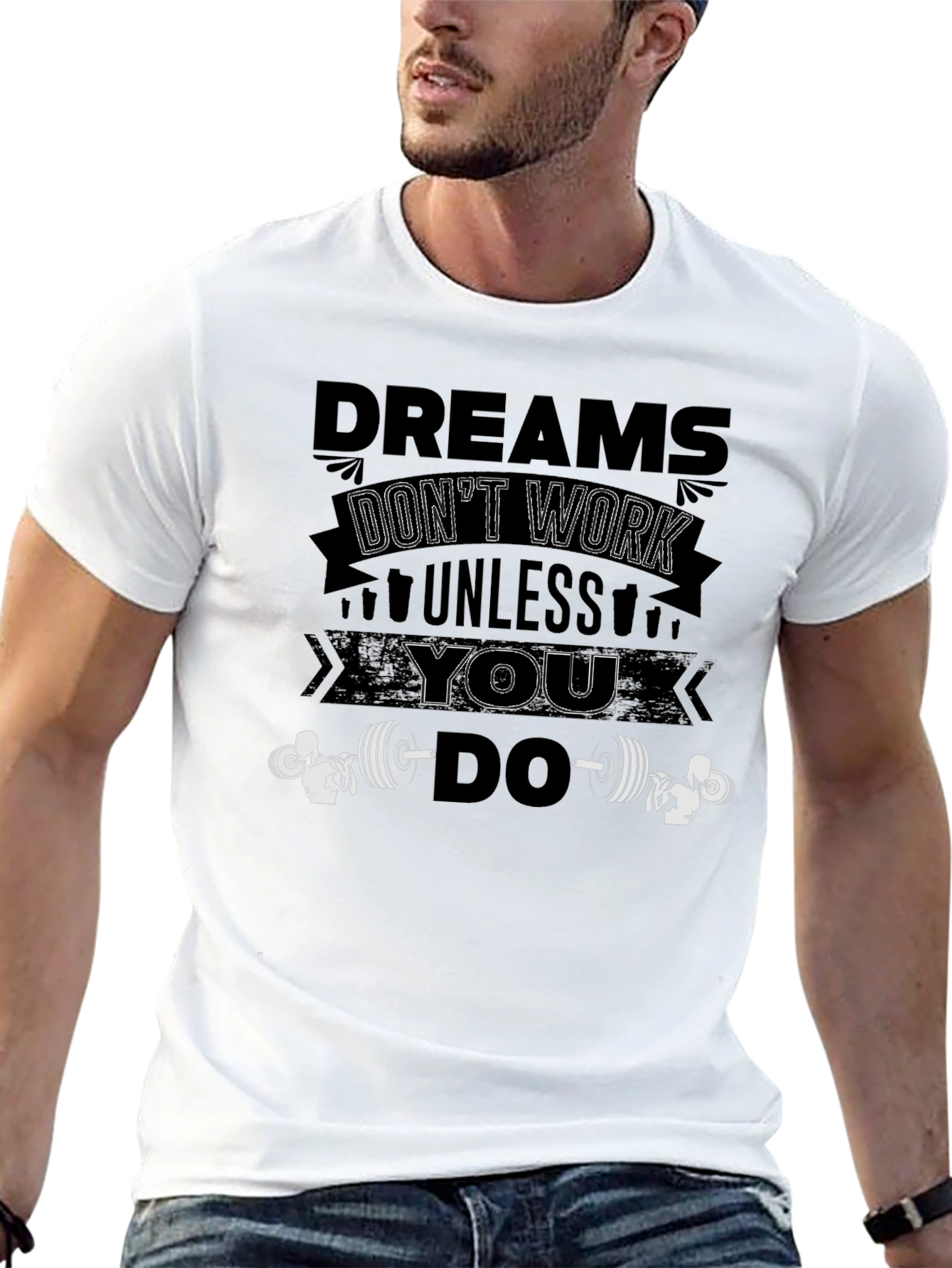 Black Dreams Don't Work Unless You Do Black T-Shirt view 13