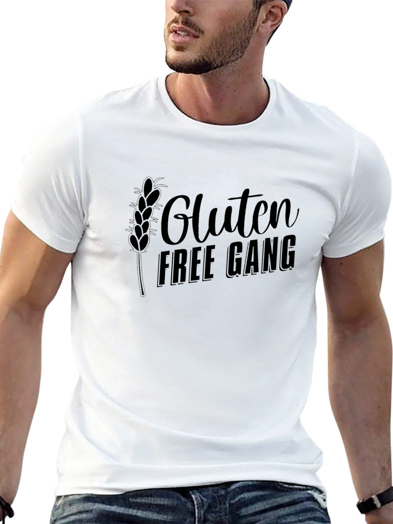 Black Gluten Free Gang Black T-Shirt view 13