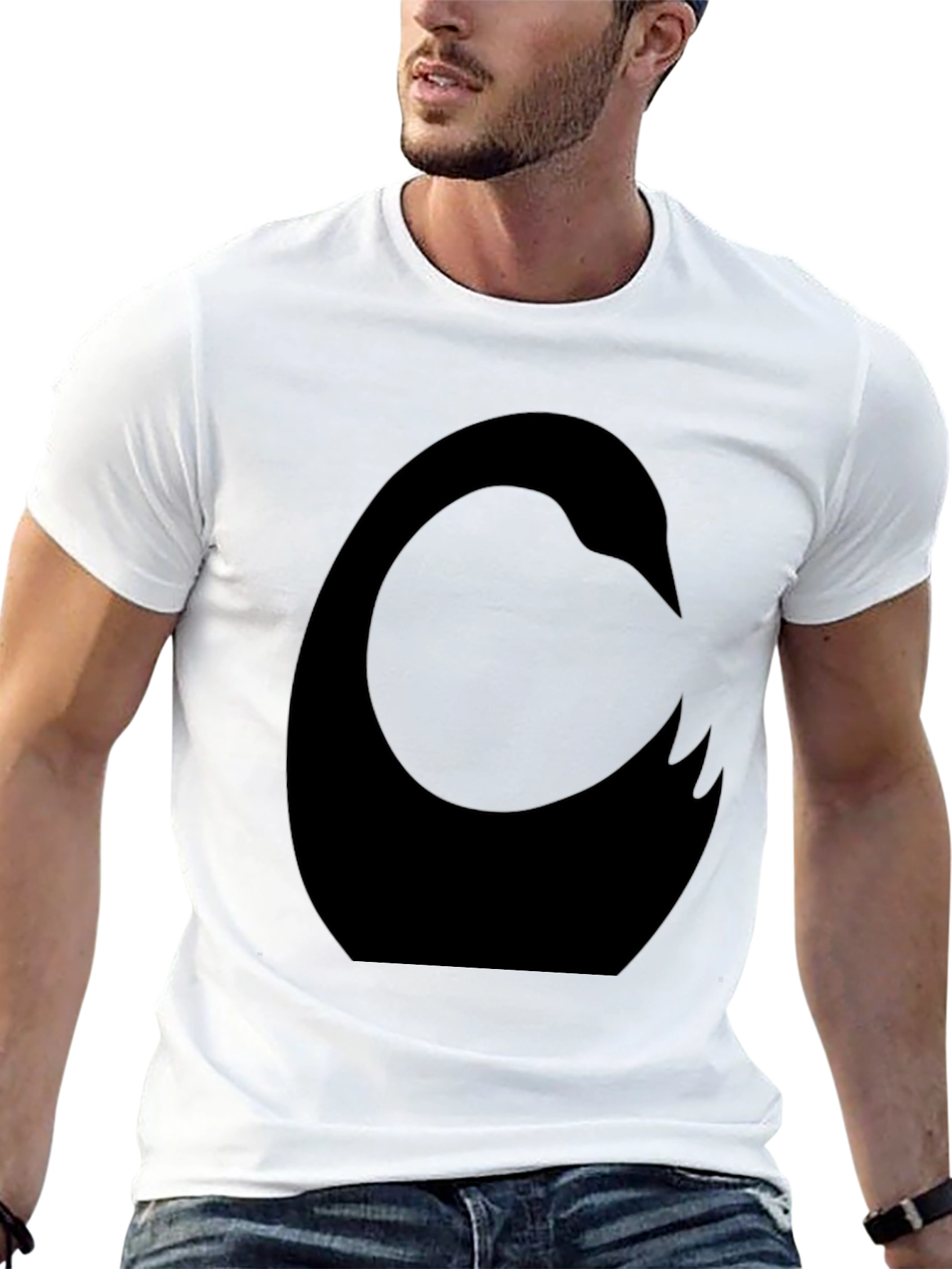 Black Black Swan Graphic T-Shirt - Unique Design view 13