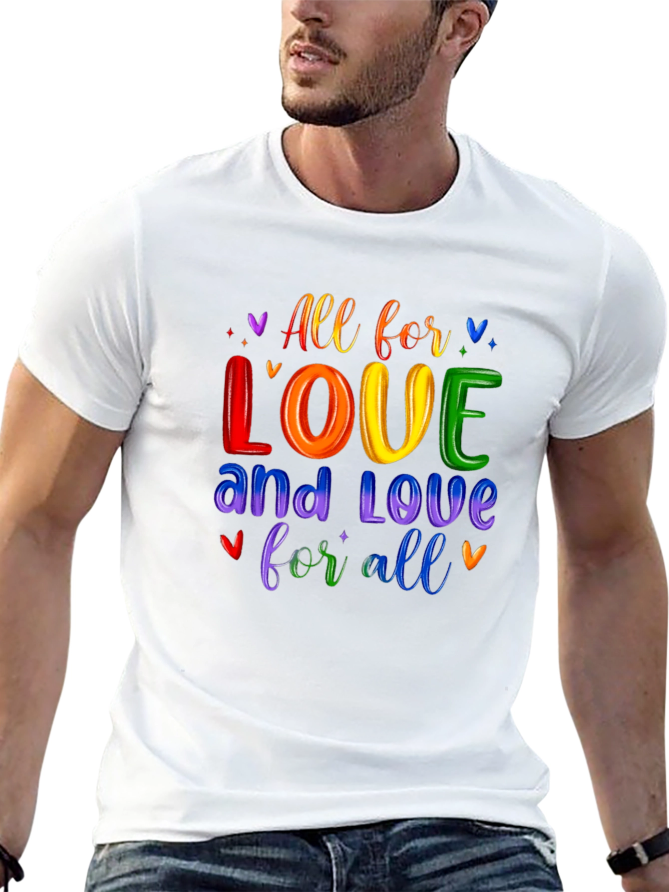 Black Love For All Rainbow Graphic Tee view 13