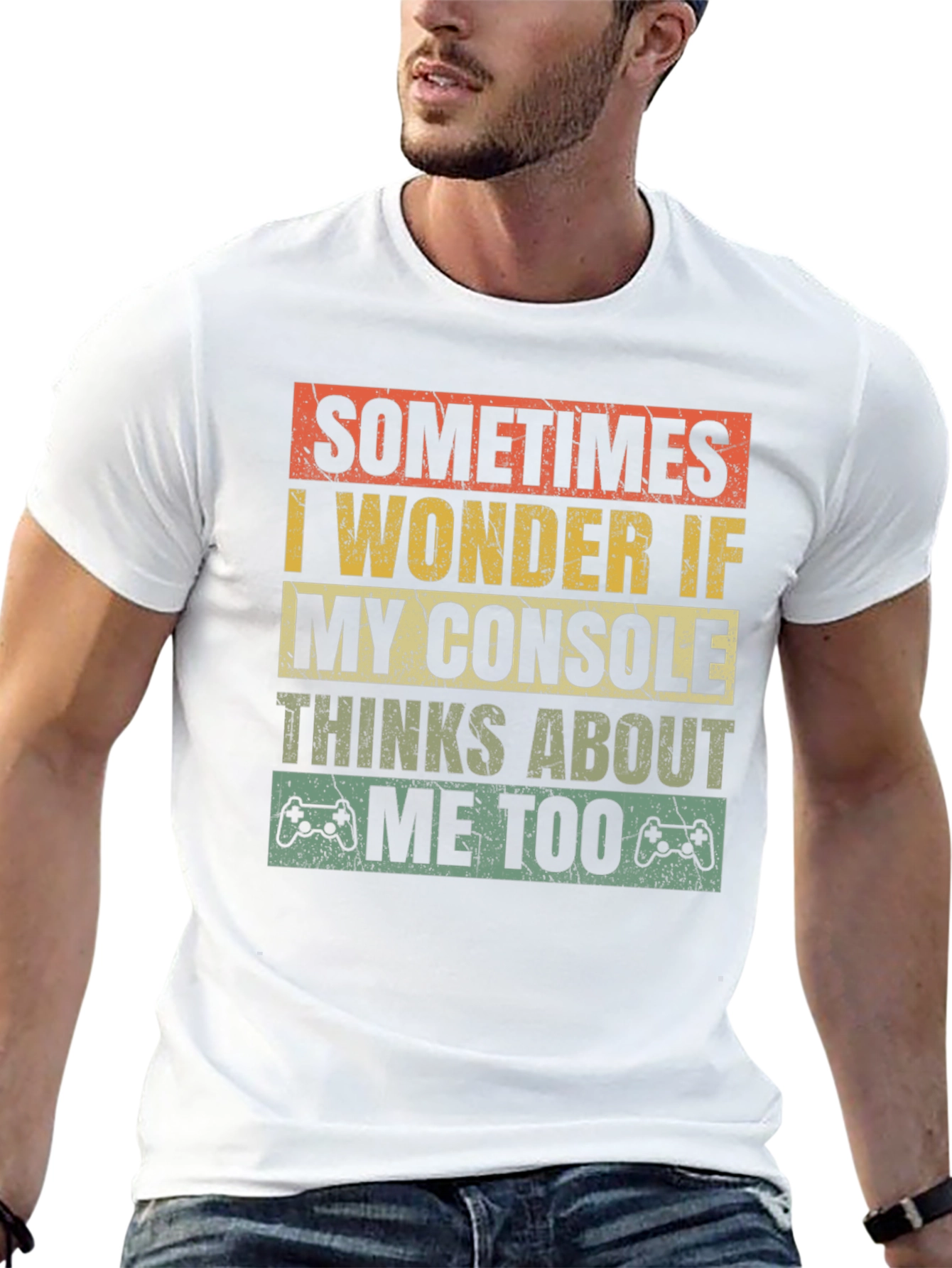Black Gamer Console Humor T-Shirt view 13