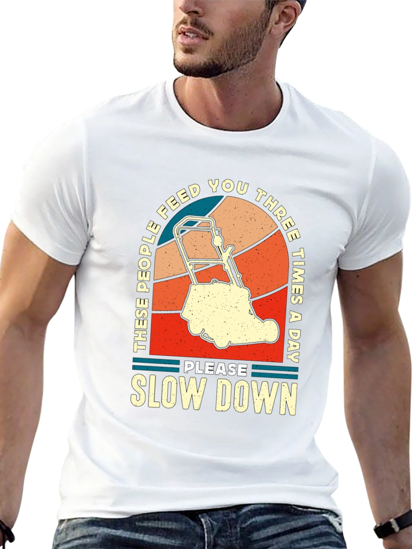 Black Retro "Slow Down" T-Shirt view 13