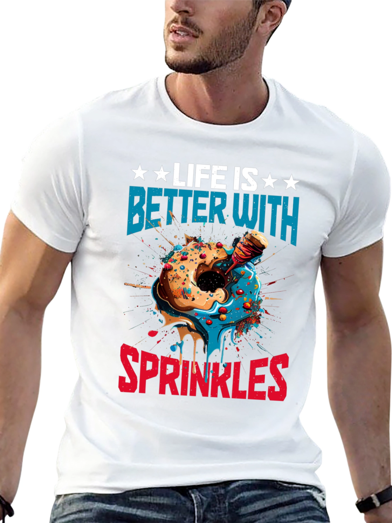 Black Life is Better with Sprinkles T-Shirt view 13