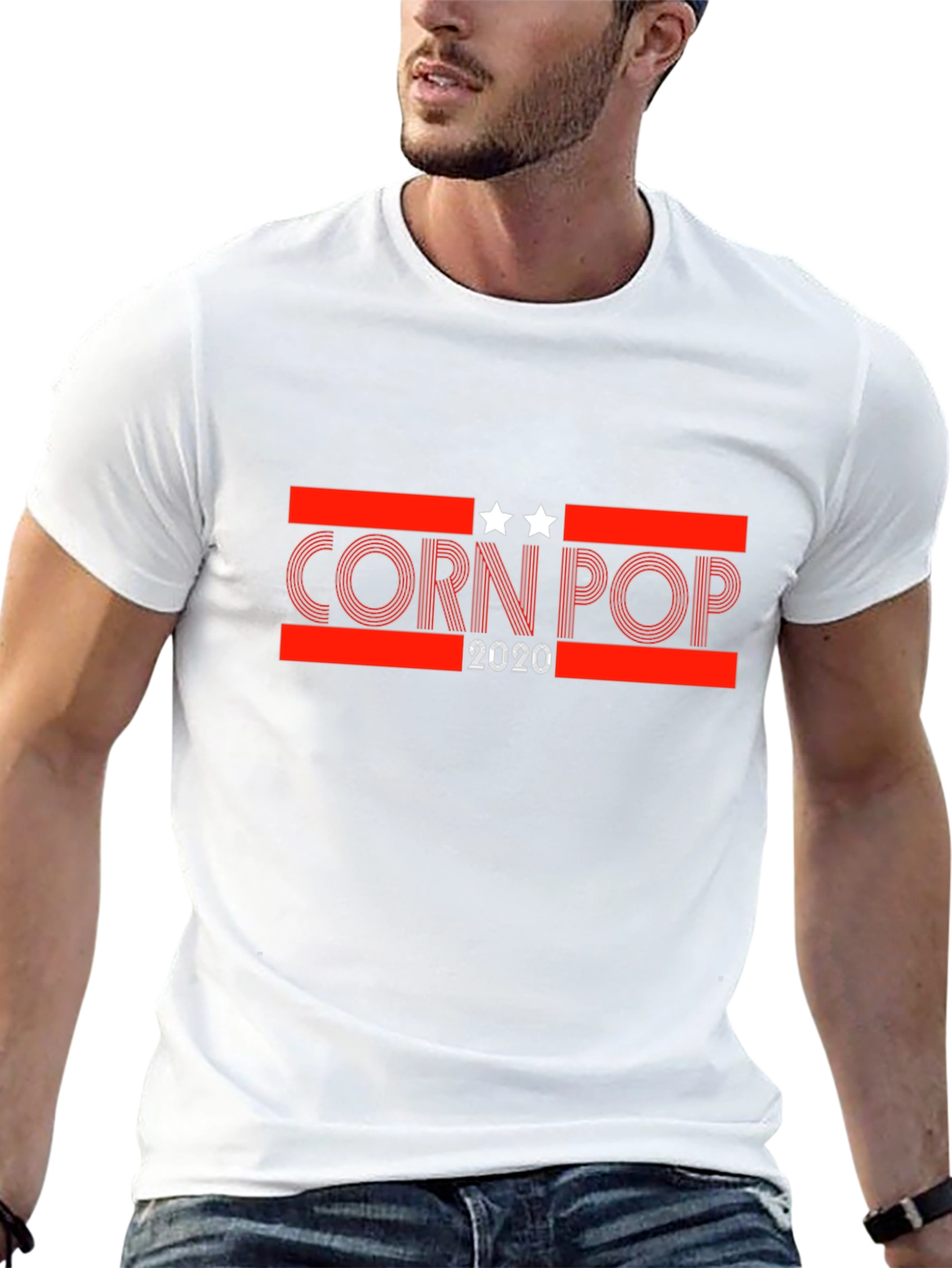 Black Corn Pop 2020 Graphic Tee - Political Humor T-Shirt view 13