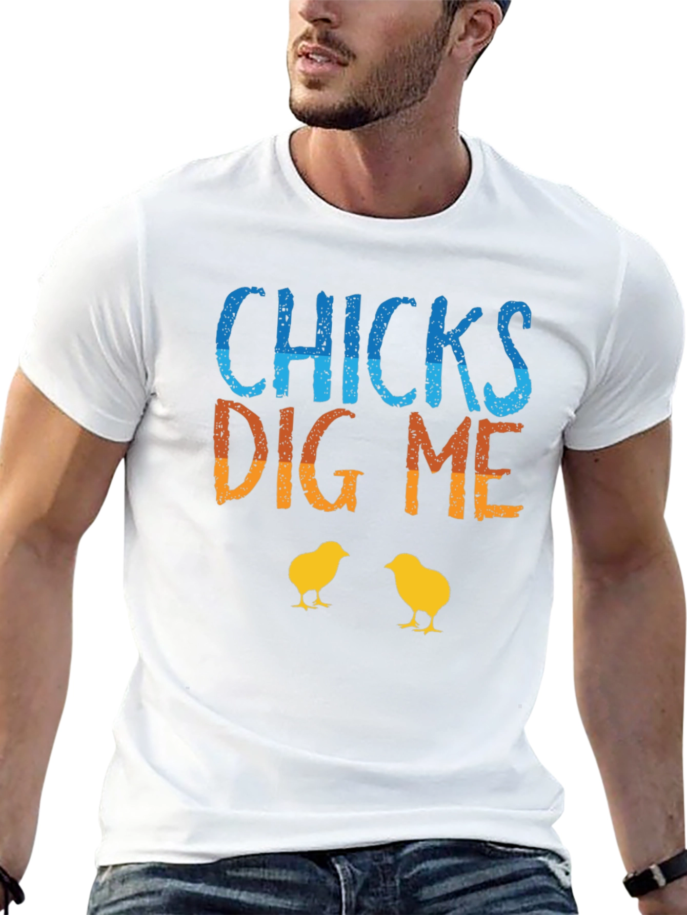Black Chicks Dig Me T-Shirt - Fun Easter Apparel view 13