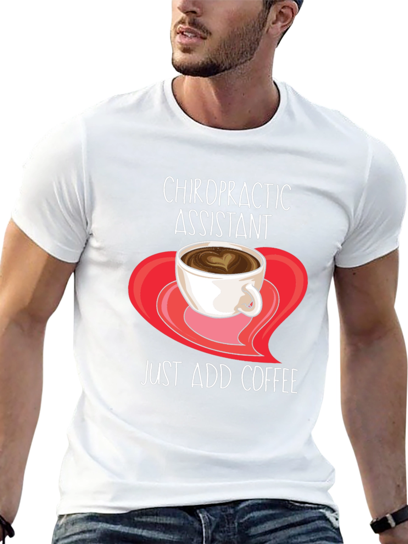 Black Chiropractic Assistant Coffee T-Shirt view 13