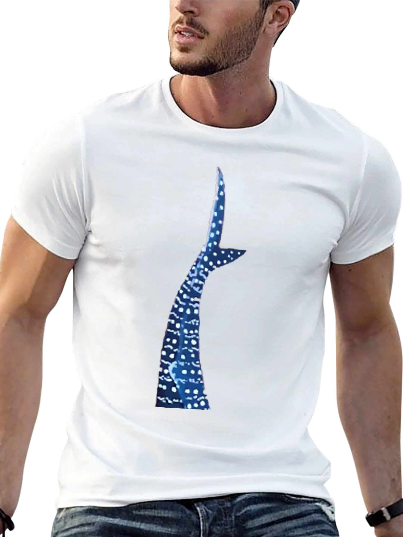 Black Whale Shark Tail T-Shirt - Marine Life Tee view 13