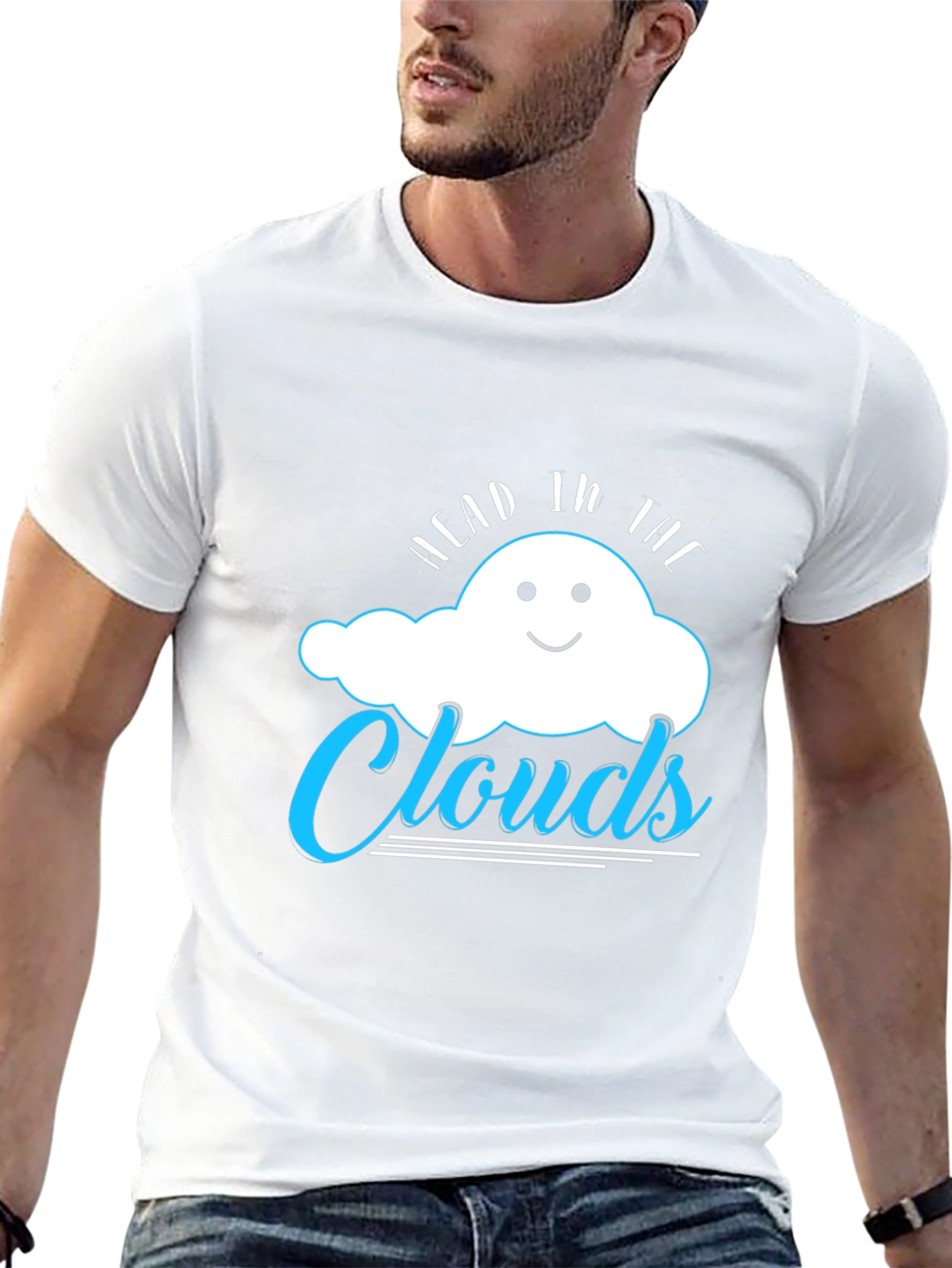 Black Head in the Clouds Graphic Tee - Black view 13