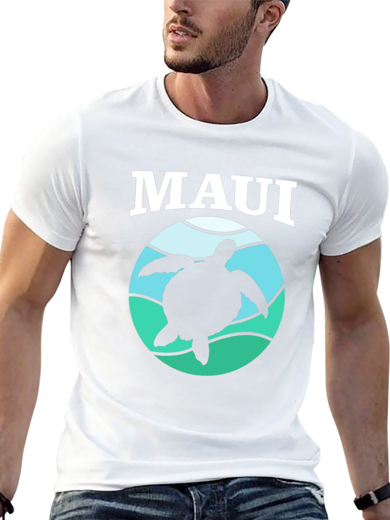 Black Maui Turtle Graphic Tee - Island Vibes view 13