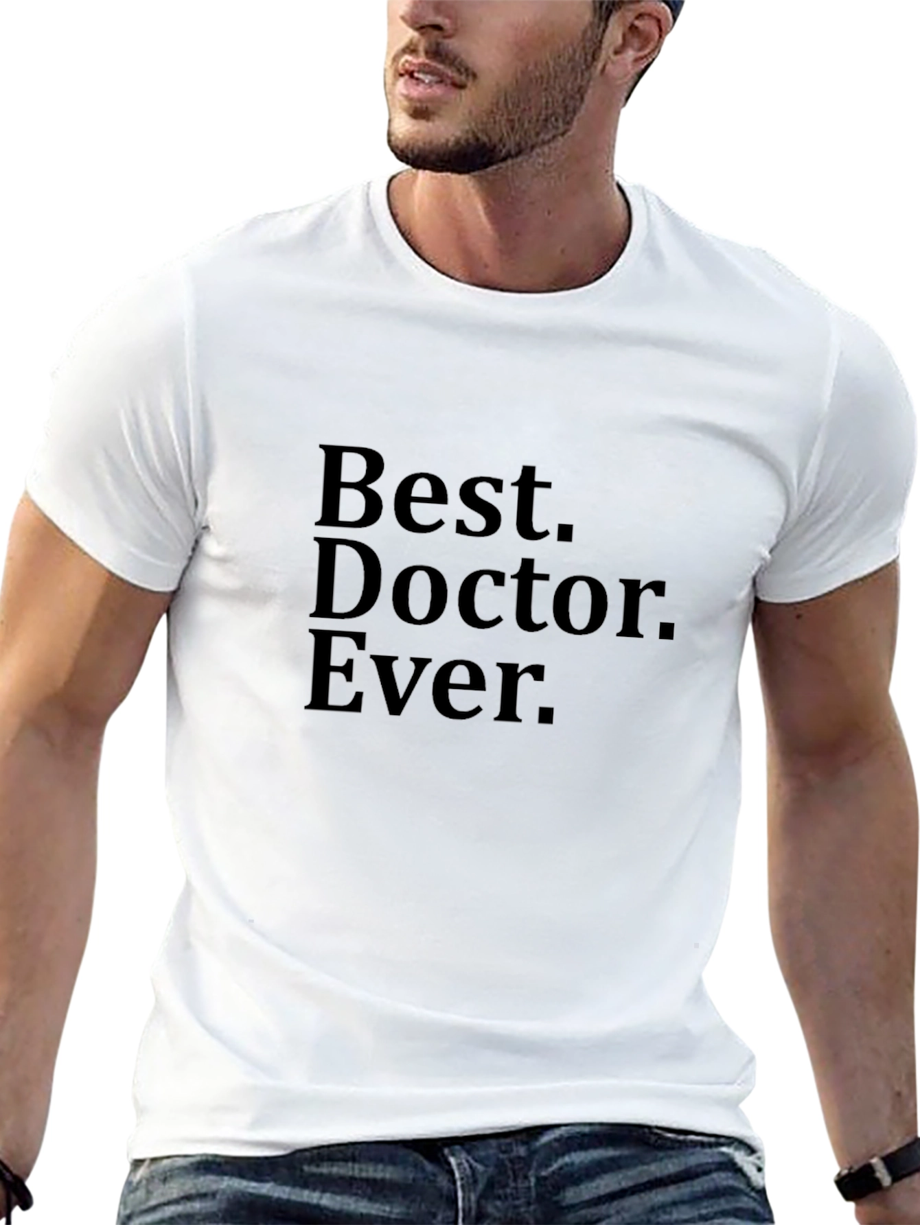 Black Best Doctor Ever T-Shirt - Novelty Gift for Physicians view 13