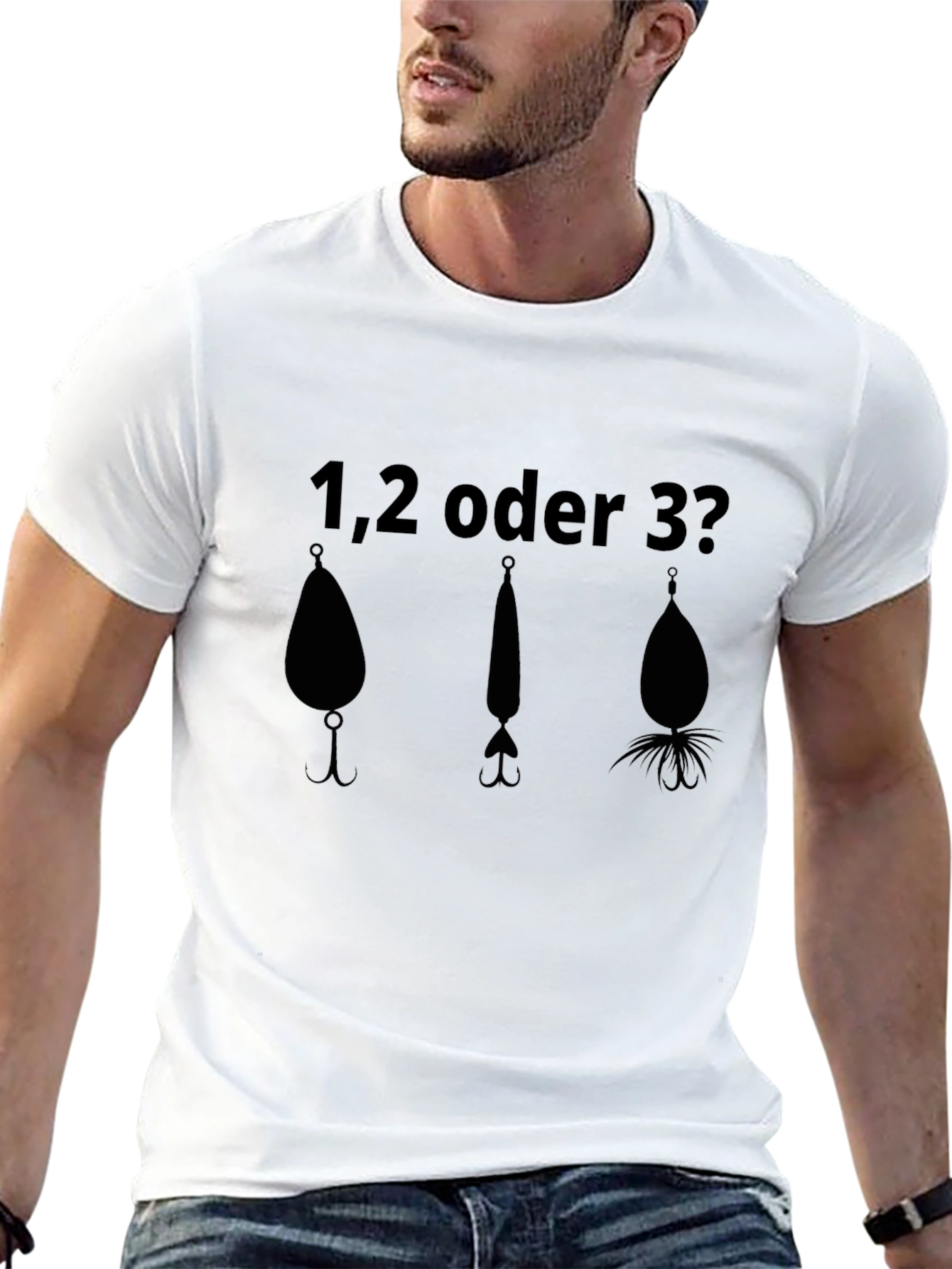 Black Fishing Lure T-Shirt - 1, 2, or 3? view 13