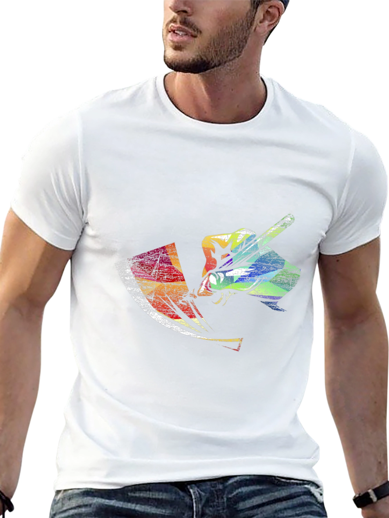 Black Colorful Artist T-Shirt view 13