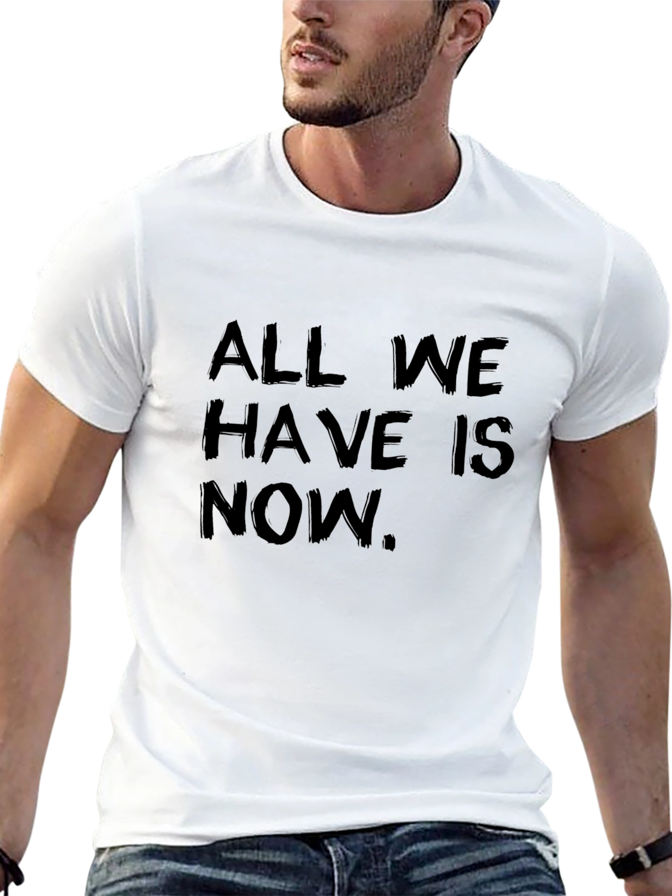 Black All We Have is Now - Men's Black Graphic Tee view 13