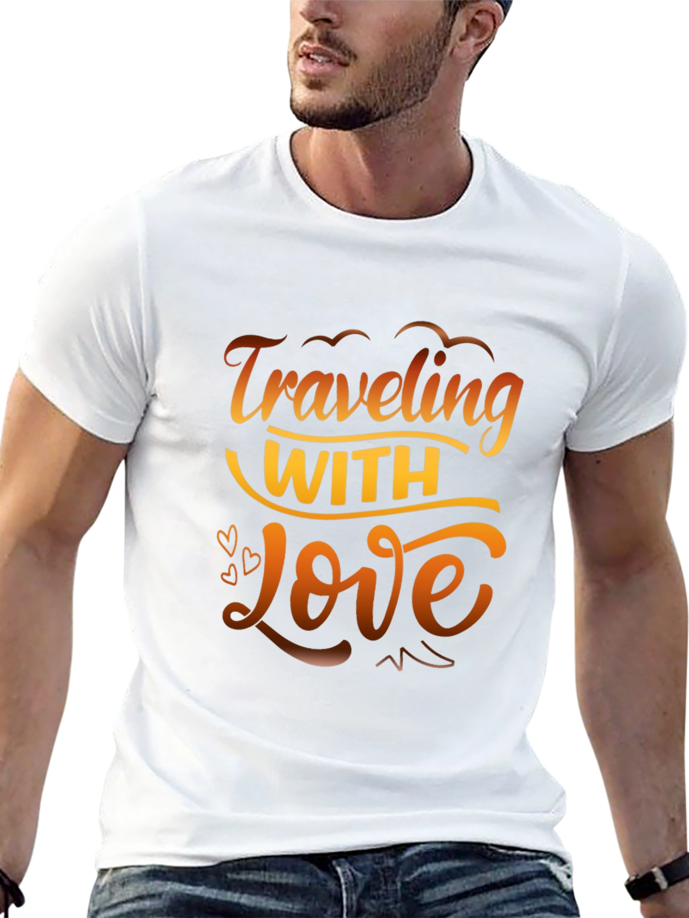 Black Traveling With Love Graphic T-Shirt view 13