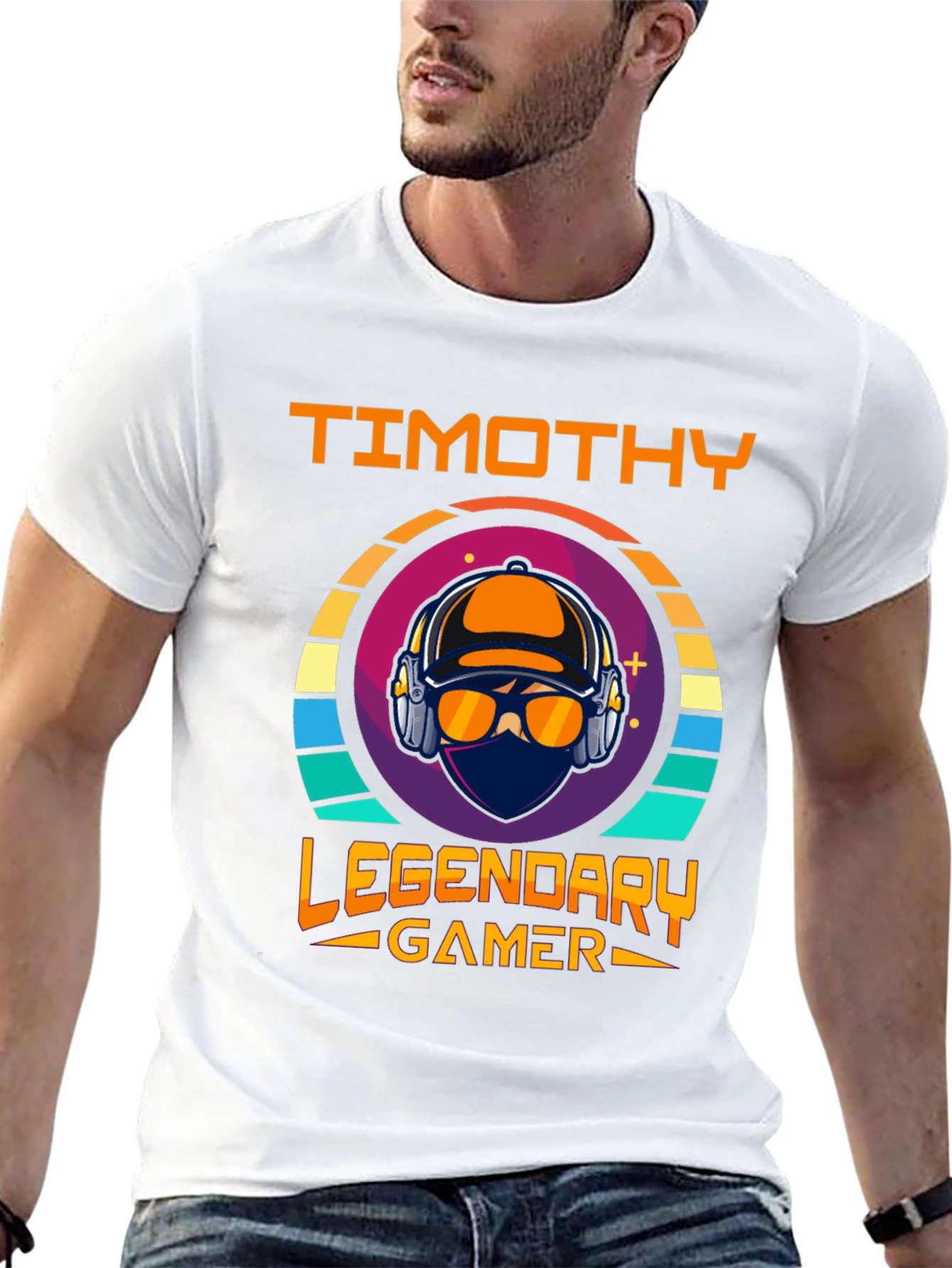 Black Timothy Legendary Gamer T-Shirt view 13