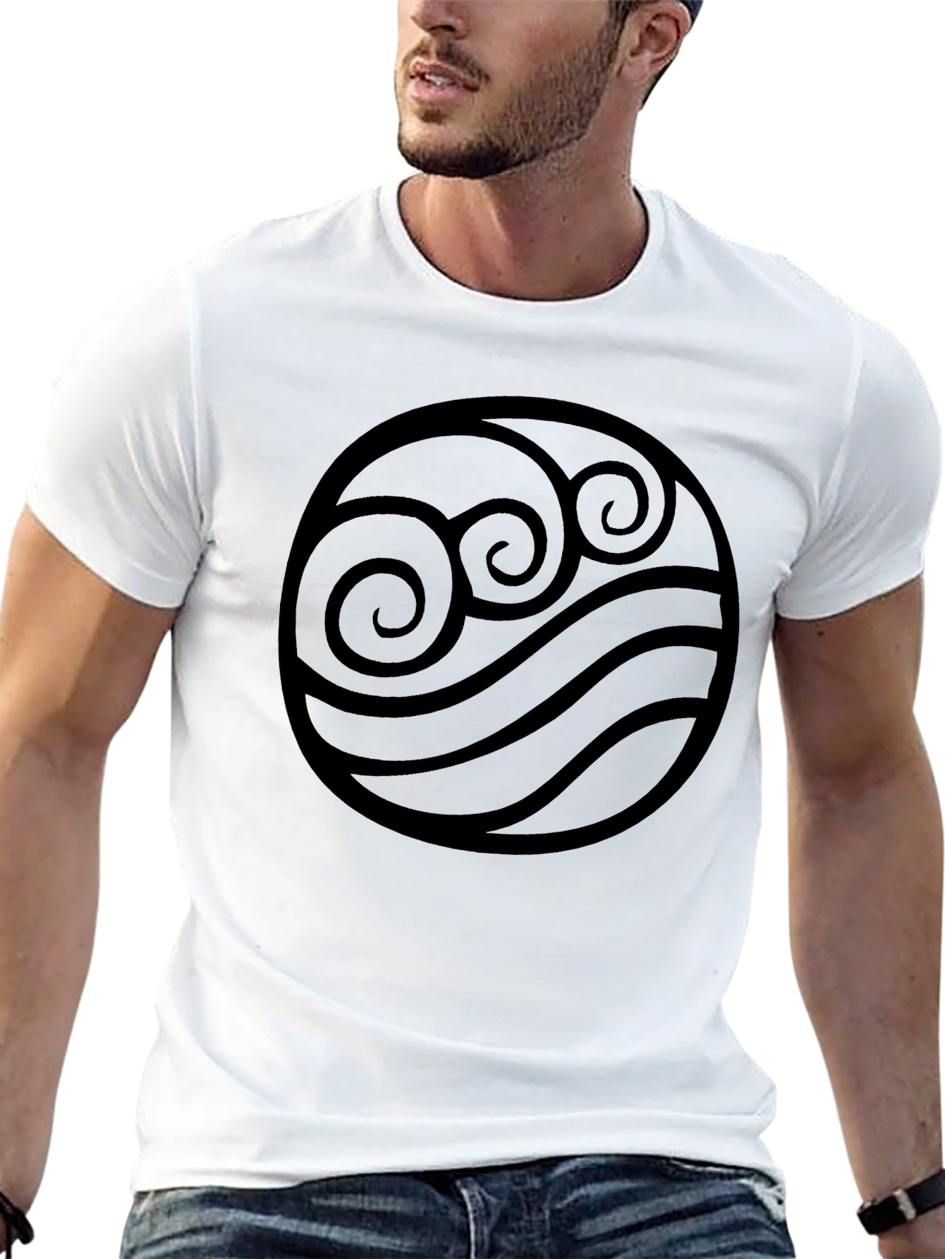 Black Water Tribe Symbol T-Shirt view 13