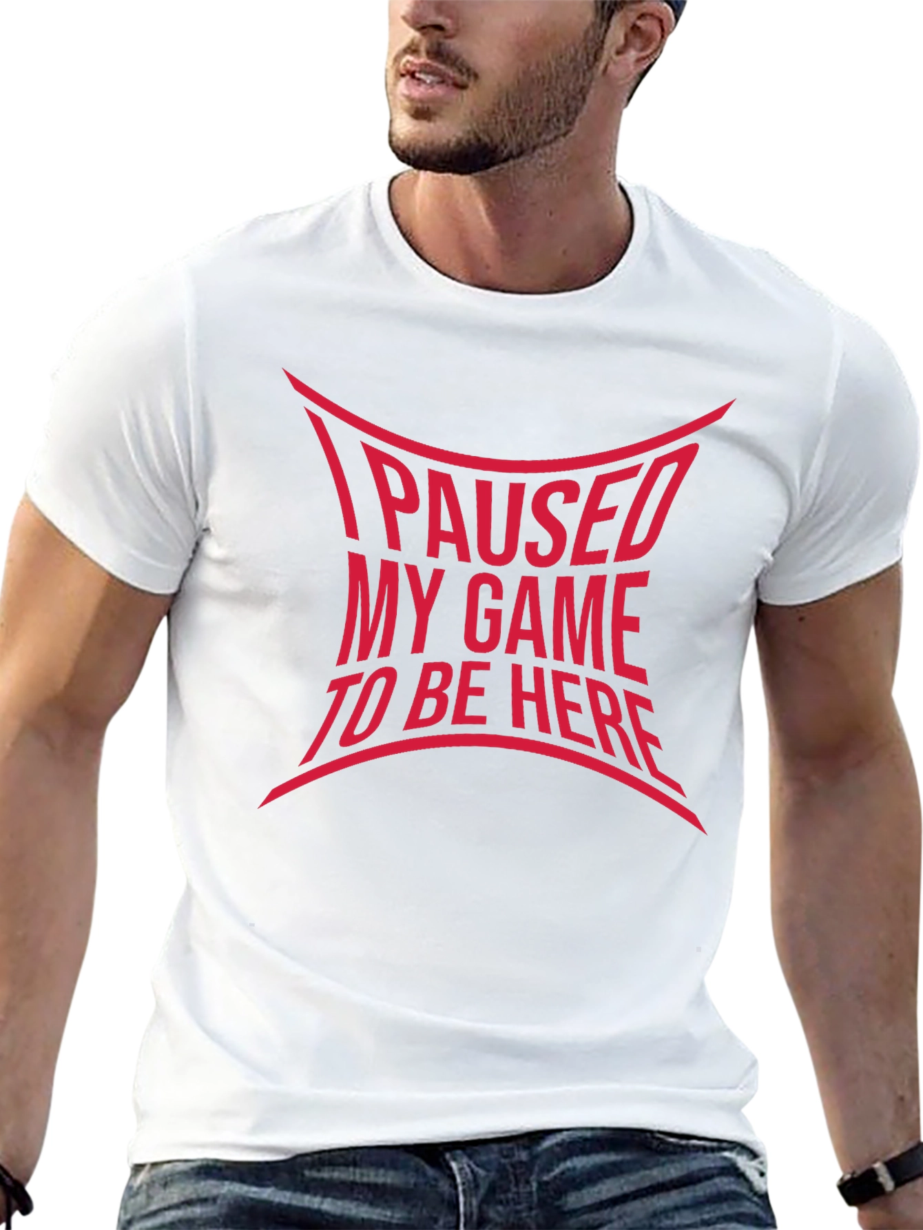 Black I Paused My Game T-Shirt - Funny Gamer Tee view 13