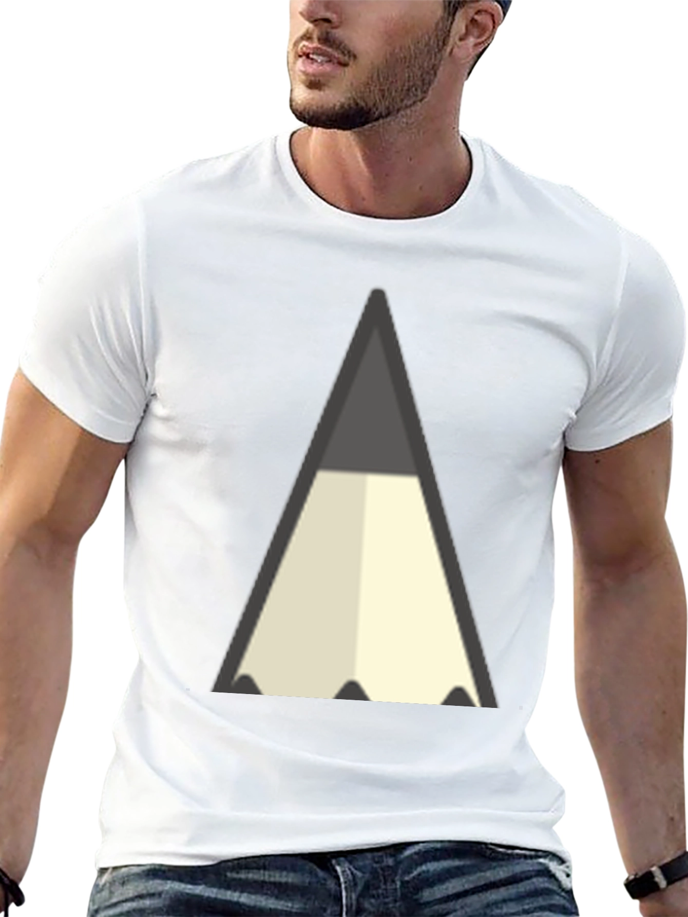 Black Pencil Graphic Black T-Shirt - Artist Inspired Tee view 13