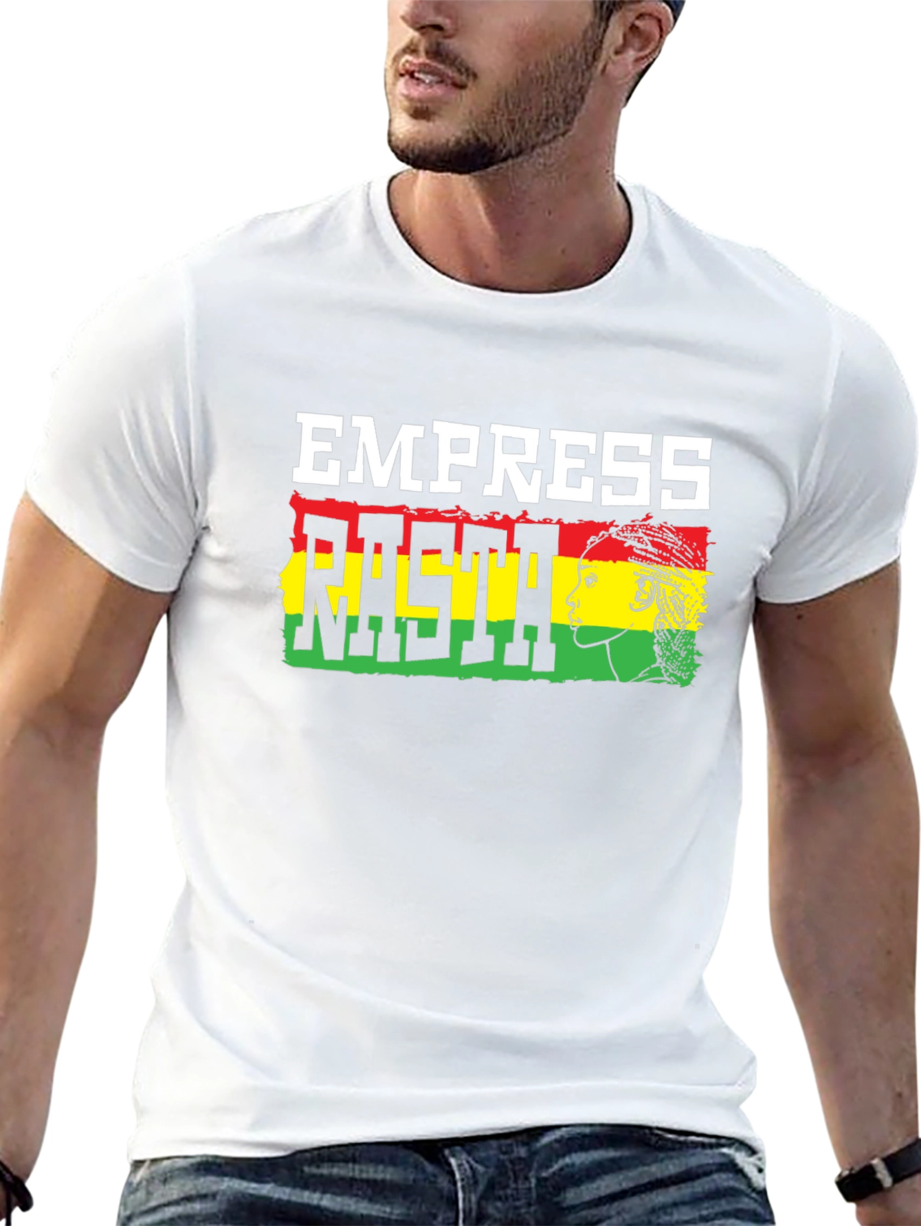 Black Empress Rasta Graphic T-Shirt view 13