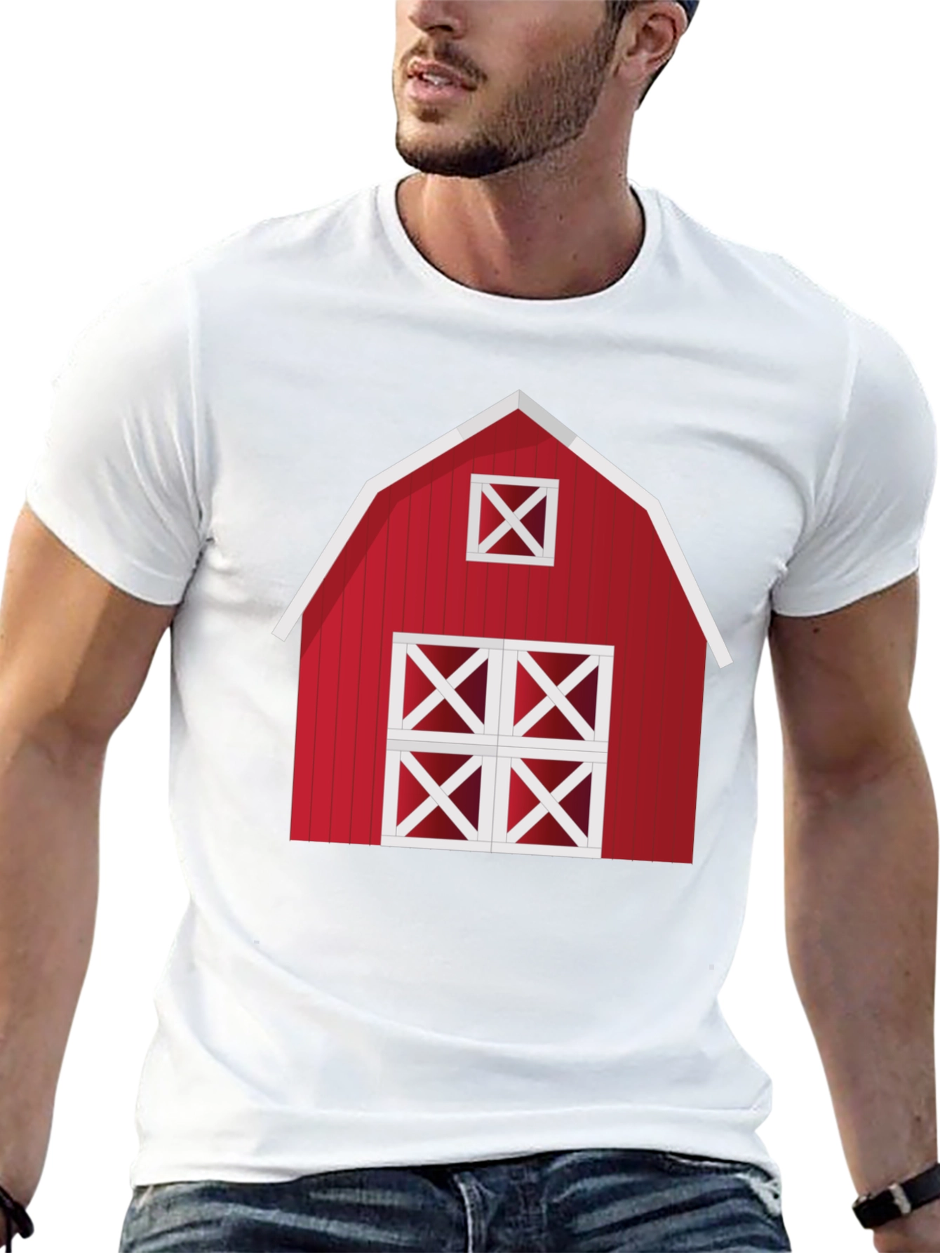 Black Red Barn Graphic Tee - Farmhouse Style view 13