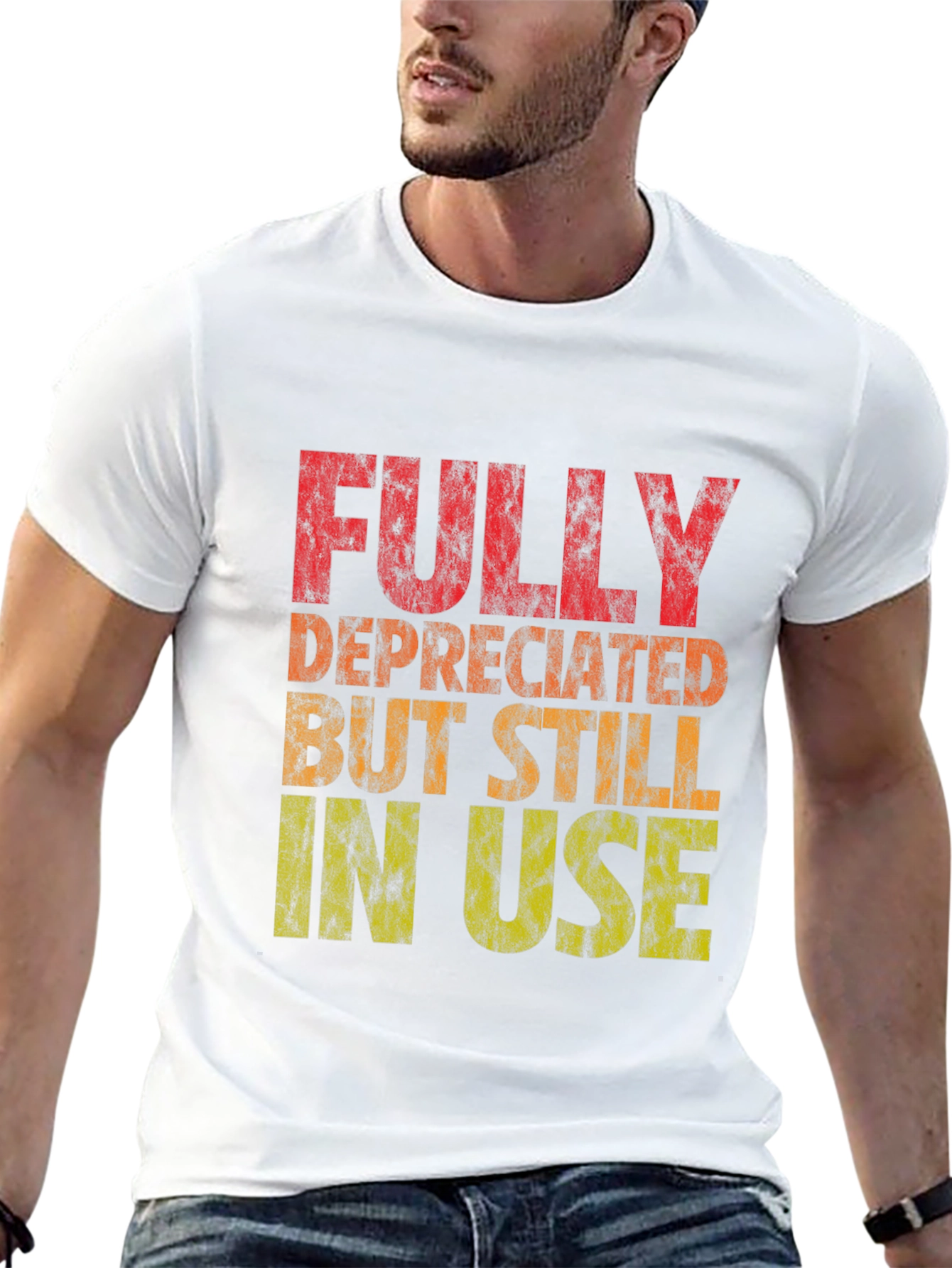 Black Fully Deprecated But Still In Use Graphic Tee view 13
