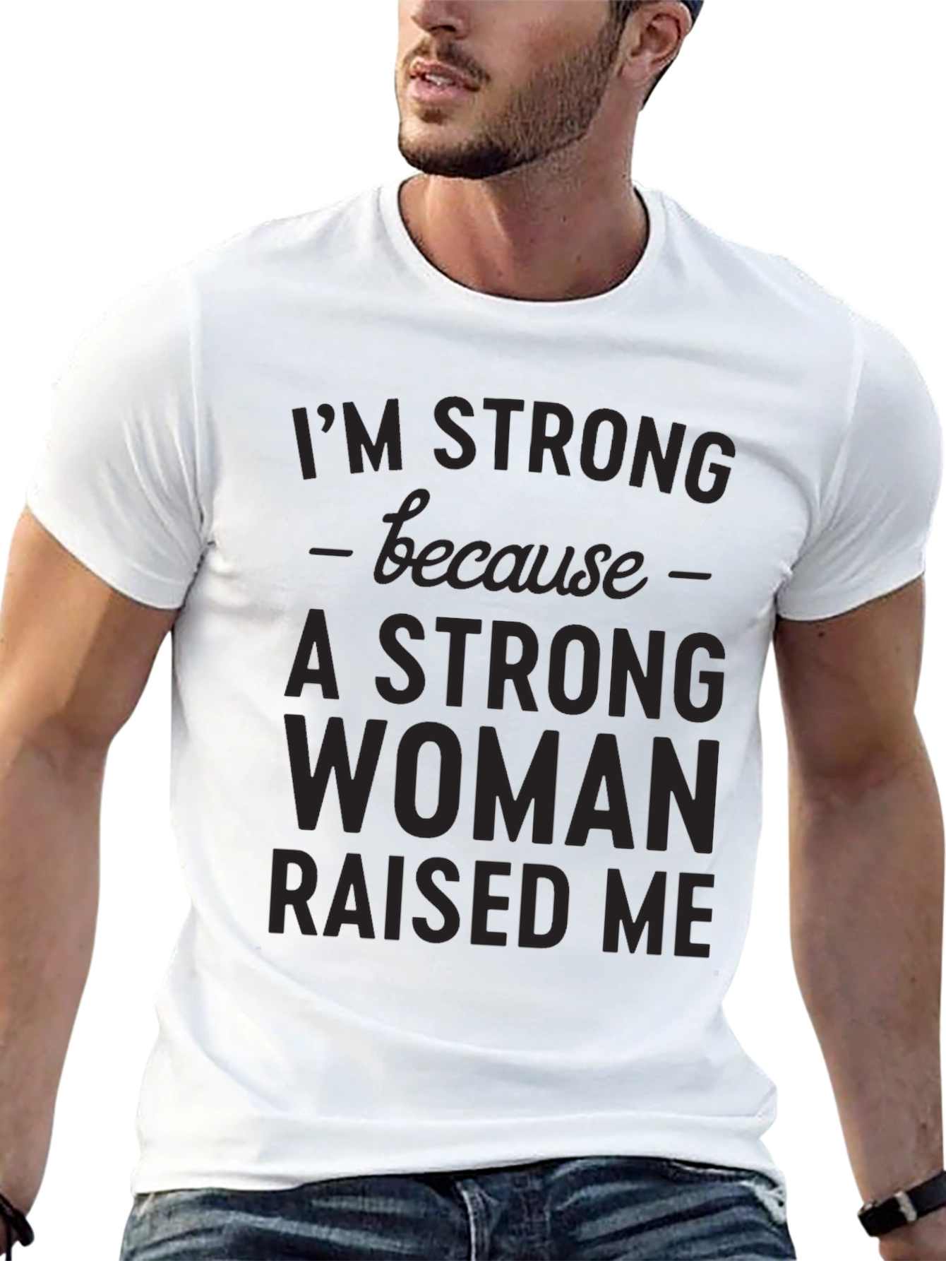 Black Strong Woman Raised Me Graphic Tee view 13