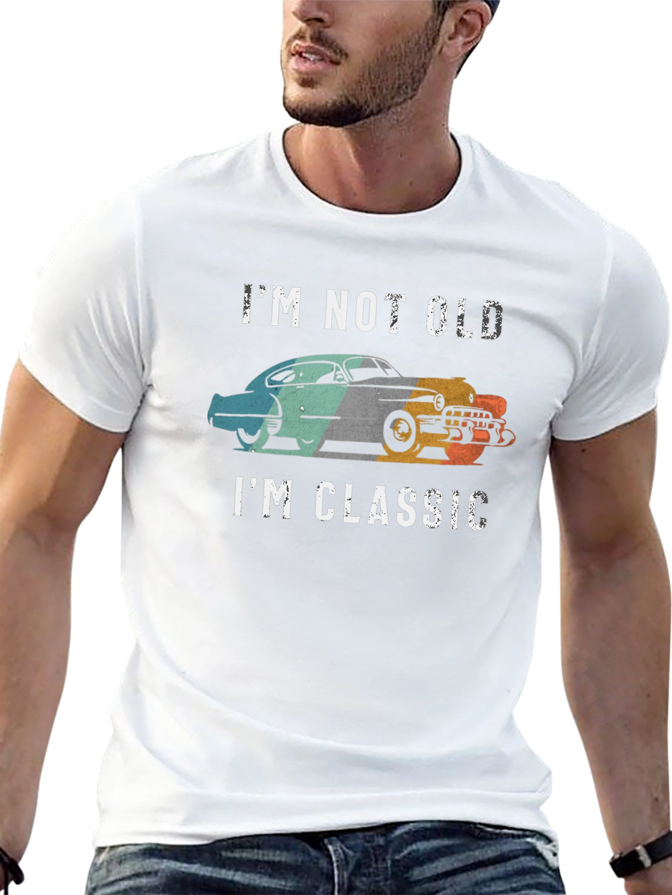 Black I'm Not Old I'm Classic Car T-Shirt view 13