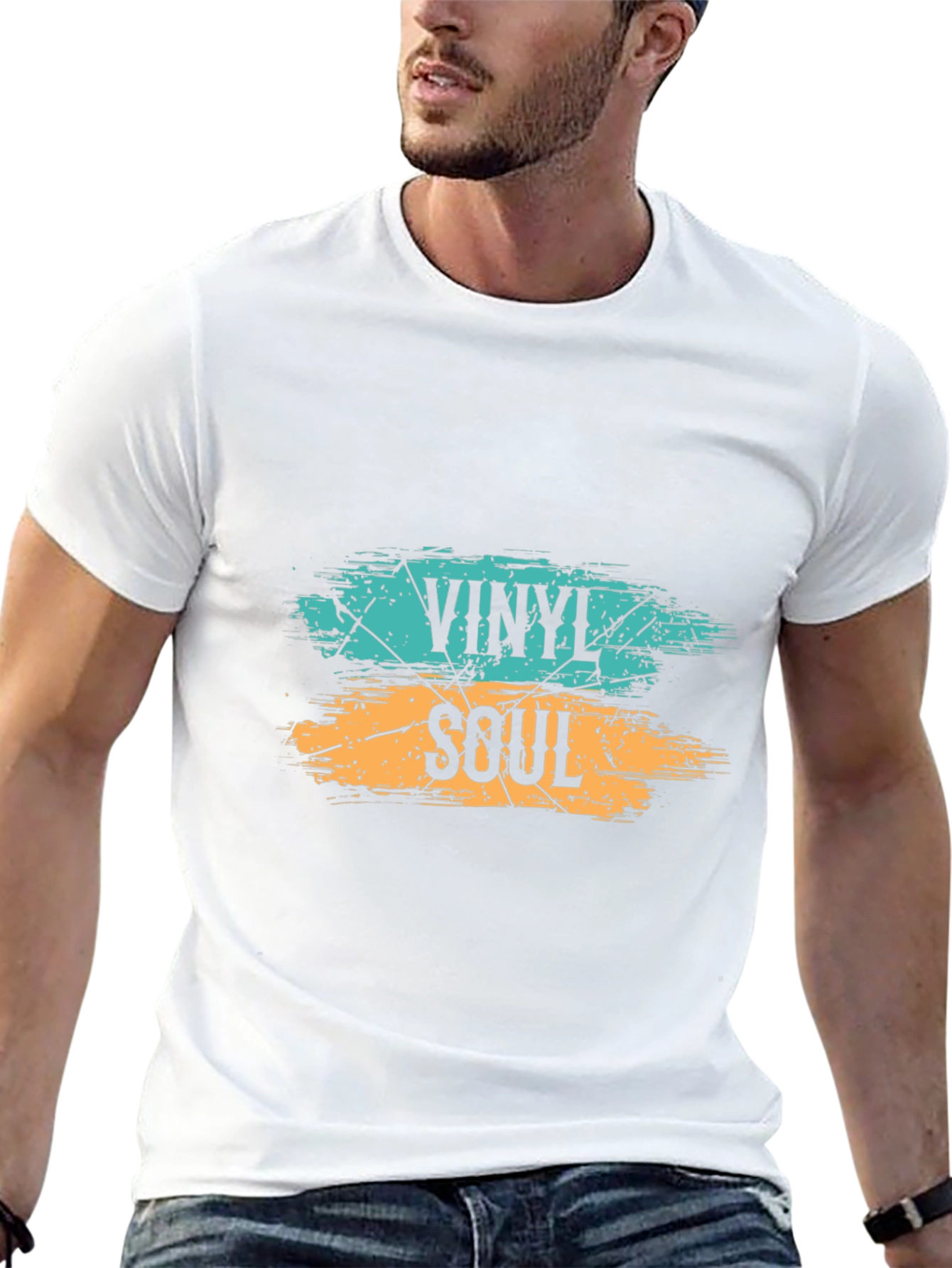 Black Vinyl Soul Graphic Tee - Stylish Music Lover Shirt view 13