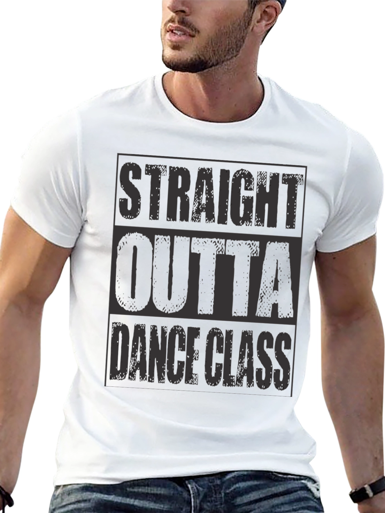Black Straight Outta Dance Class T-Shirt view 13