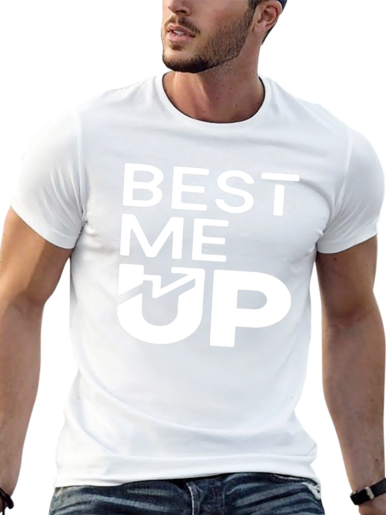 Black Best Me Up Graphic Tee - Soft Cotton Blend view 13