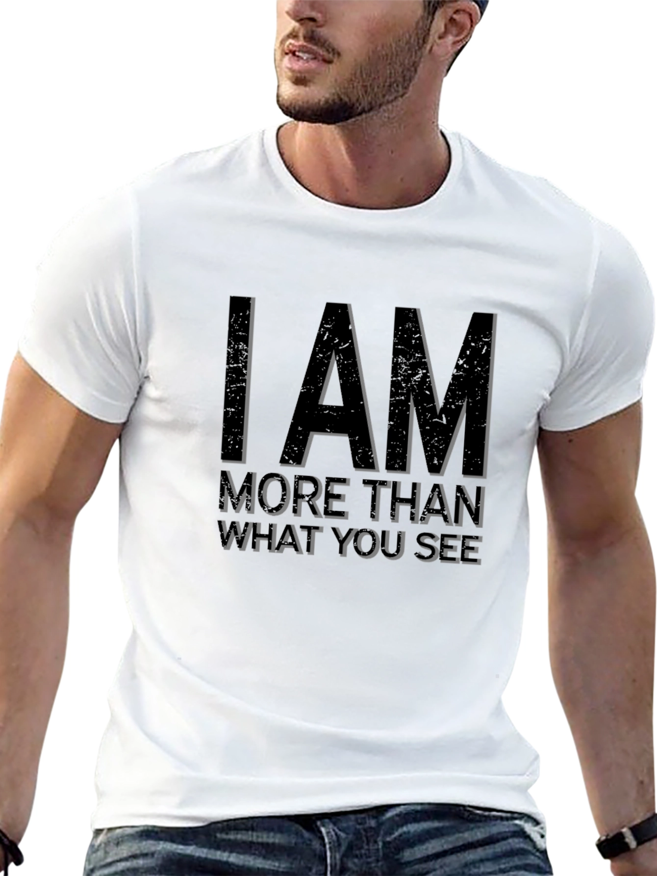 Black I AM More Than What You See Graphic Tee view 13