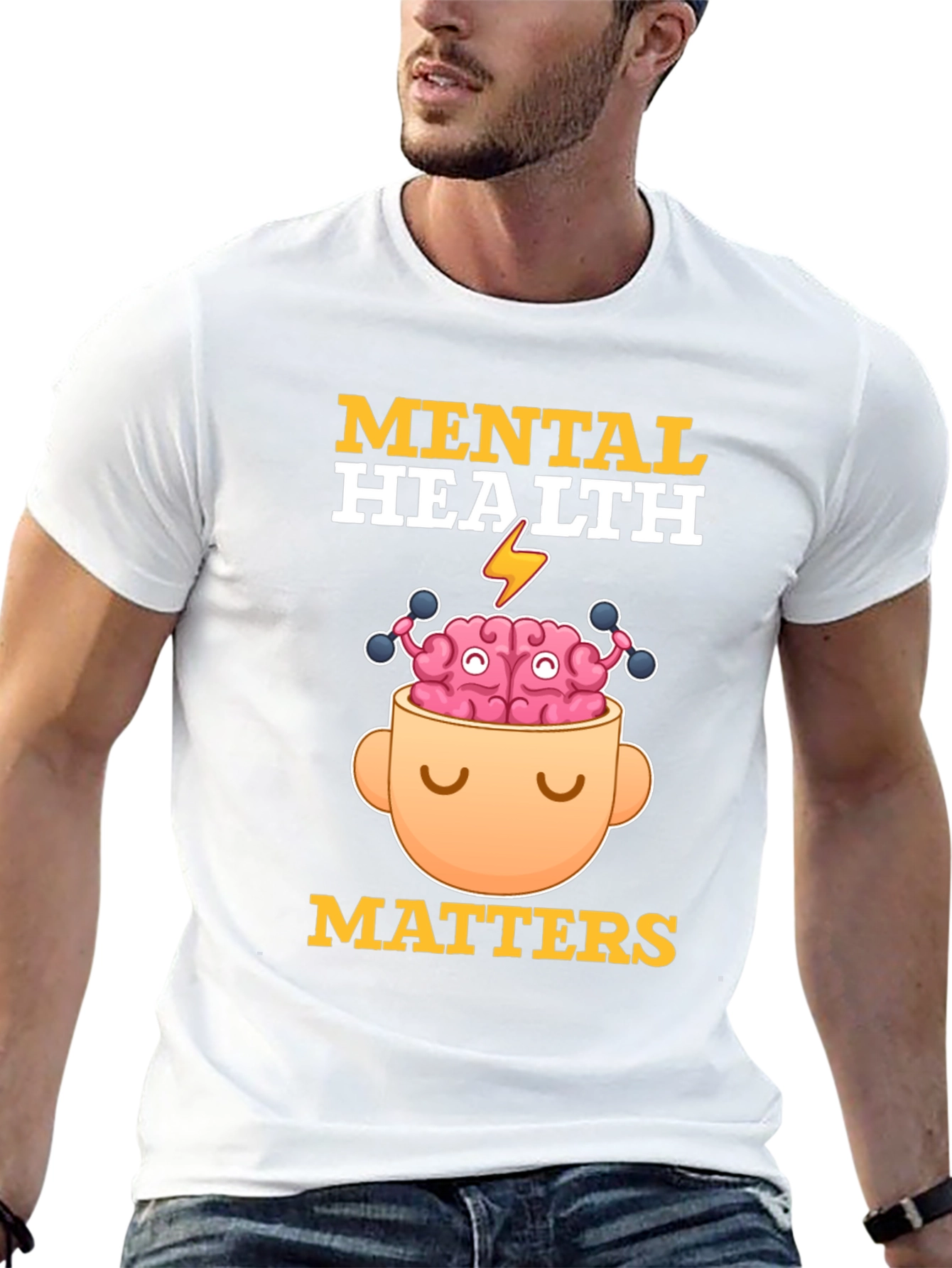 Black Mental Health Matters Graphic Tee view 13