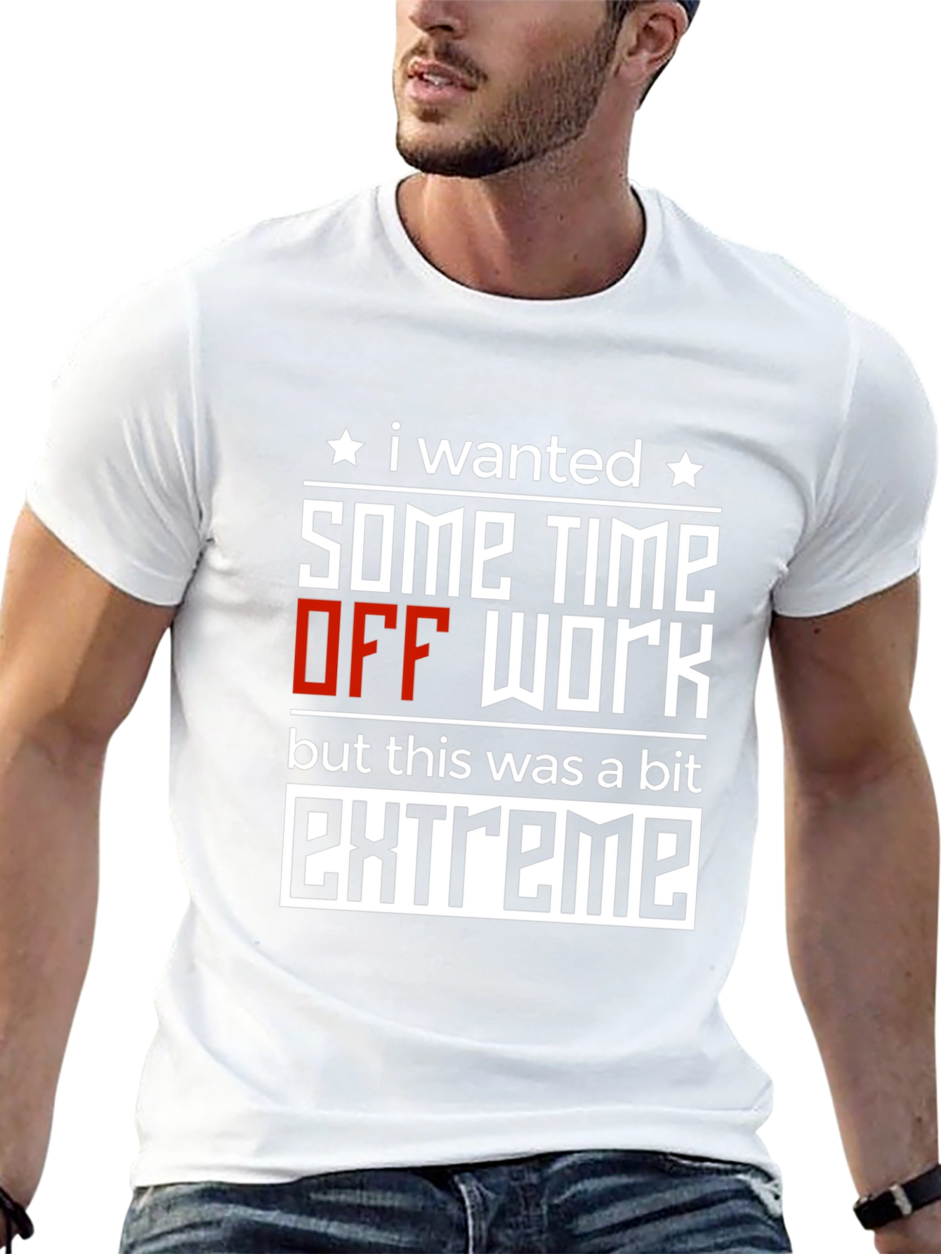 Black Extreme Time Off T-Shirt: Funny Work Humor Tee view 13