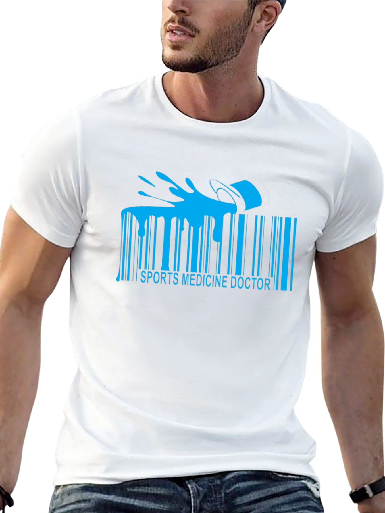 Sports Medicine Doctor Barcode T-Shirt - 13