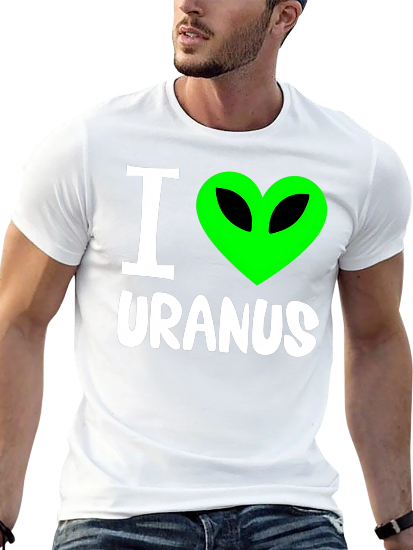 Black I Love Uranus Graphic T-Shirt view 13