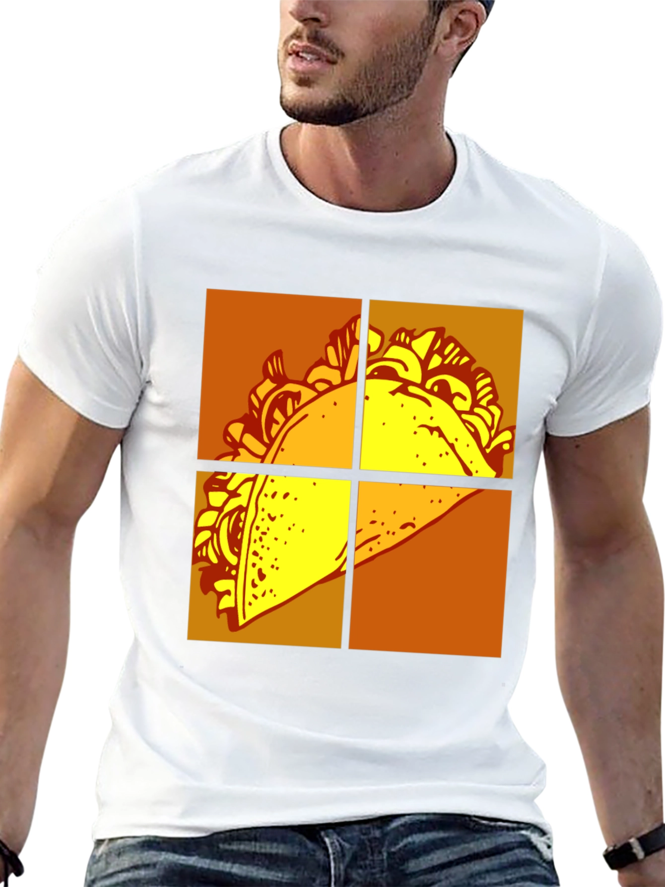 Black Taco T-Shirt - Graphic Novelty Tee view 13